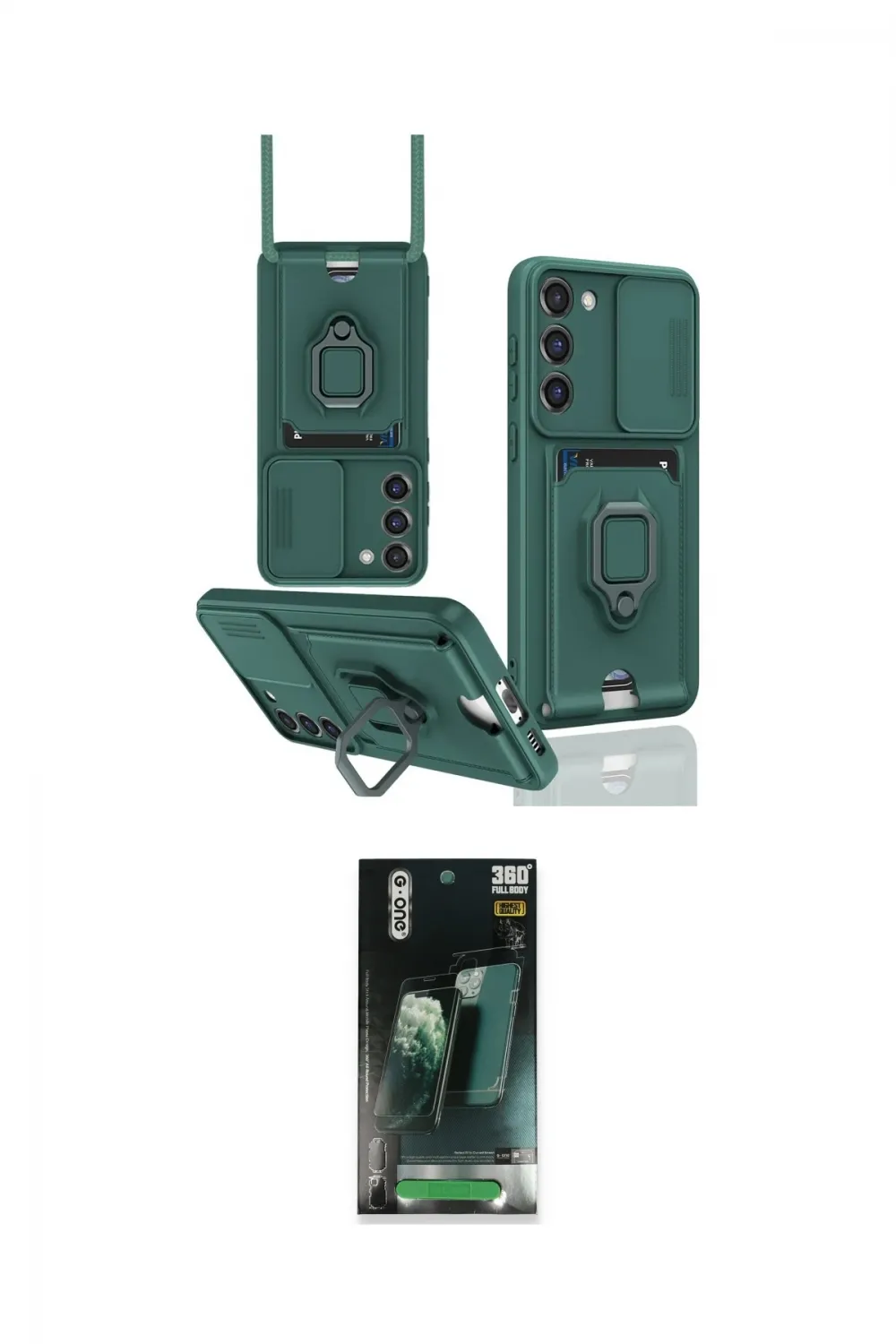 ieg™ Galaxy S24 Plus Kılıf Vadi Form Prime - Şeffaf 360 Full Body Arka Koruyucu