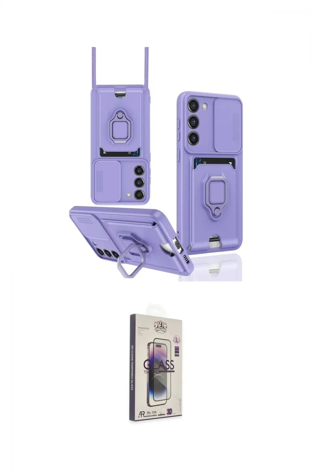 ieg™ Galaxy S24 Plus Kılıf Vadi Form Prime - Siyah Bilvis 3D Cam Ekran Koruyucu