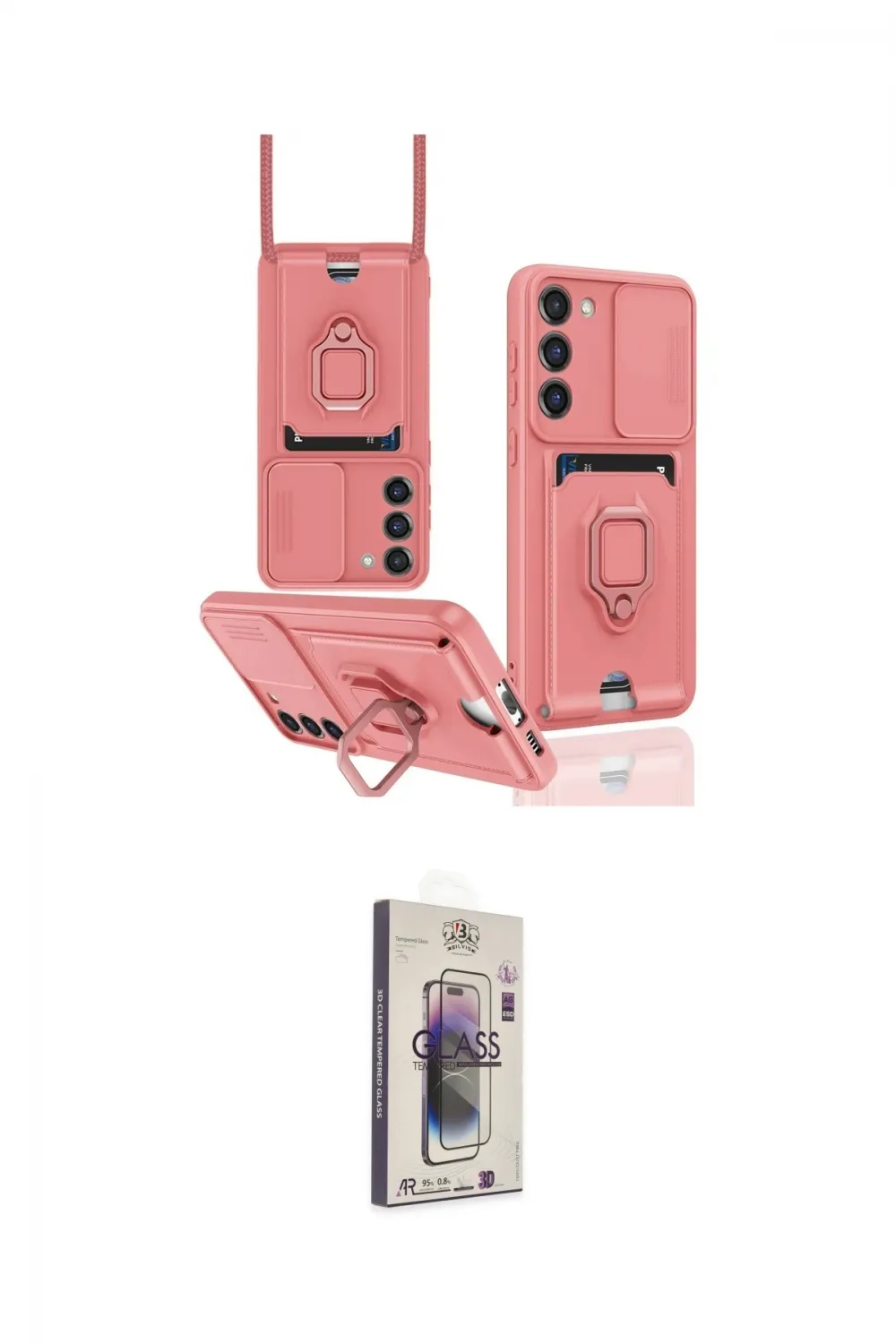 ieg™ Galaxy S24 Plus Kılıf Vadi Form Prime - Siyah Bilvis 3D Cam Ekran Koruyucu