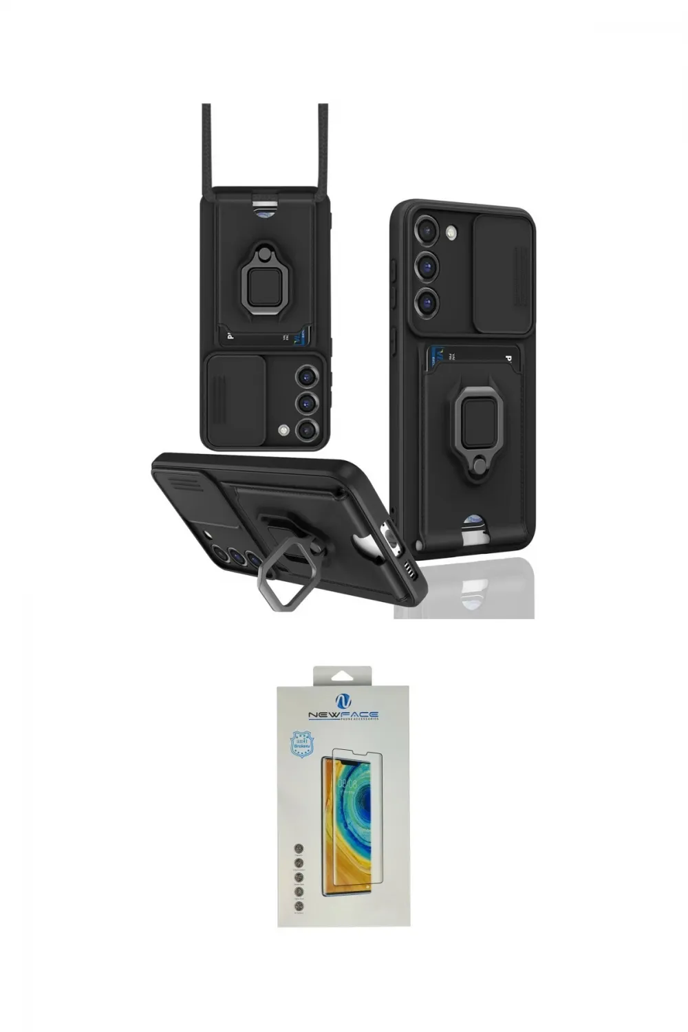 ieg™ Galaxy S24 Plus Kılıf Vadi Form Prime - Siyah Polymer Nano Ekran Koruyucu