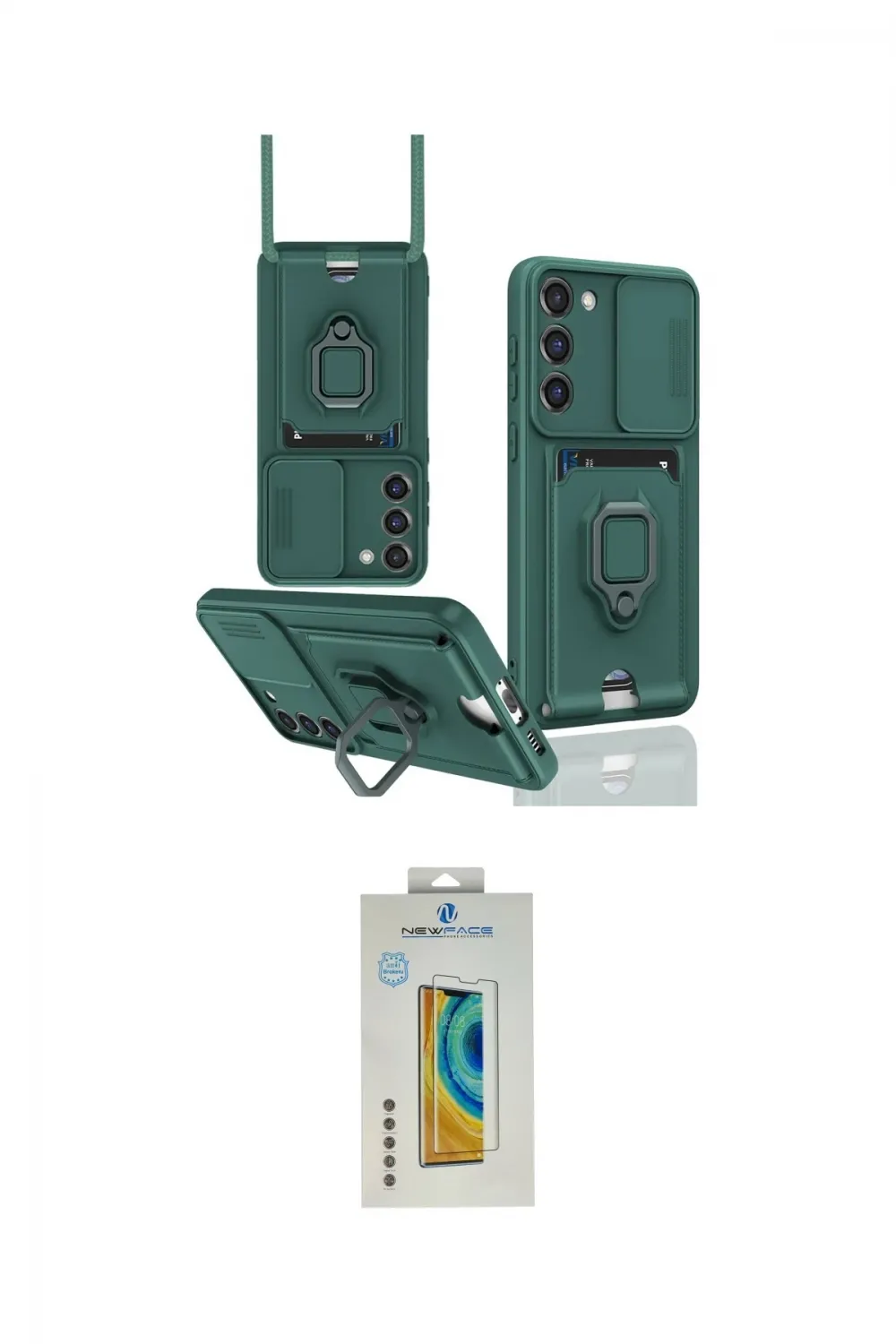 ieg™ Galaxy S24 Plus Kılıf Vadi Form Prime - Siyah Polymer Nano Ekran Koruyucu