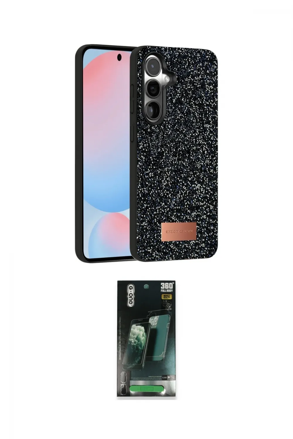 ieg™ Galaxy S24 Plus Kılıf Vadi Klasik Serisi - Siyah 360 Mat Full Body Arka Koruyucu
