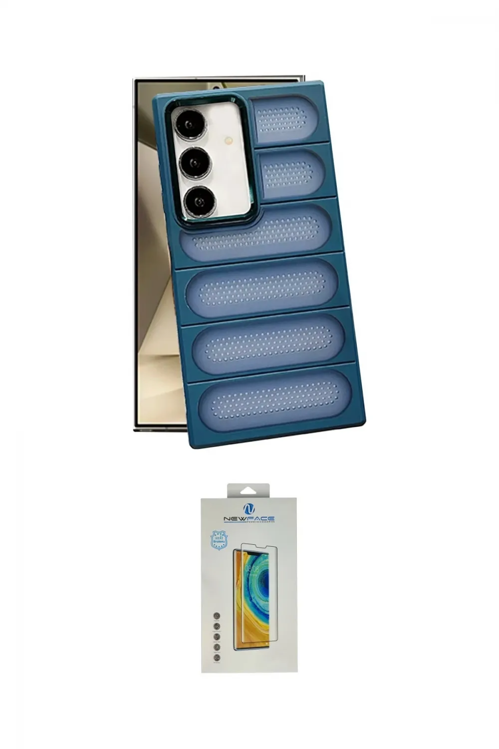 ieg™ Galaxy S24 Plus Kılıf Yadigar Doku Özel Seri - Siyah Polymer Nano Ekran Koruyucu