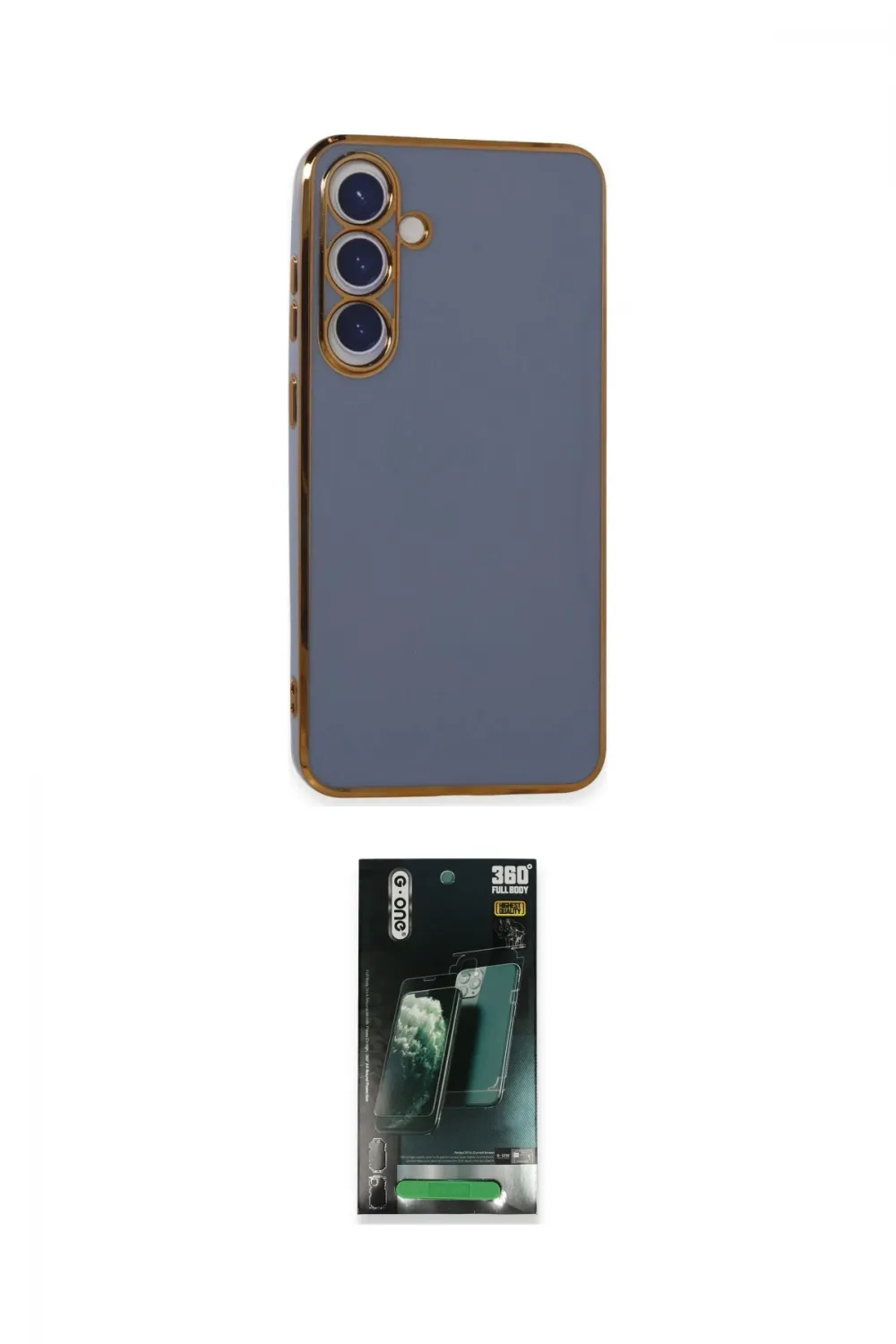 ieg™ Galaxy S24 Plus Kılıf Yankı Serisi - Şeffaf 360 Full Body Arka Koruyucu