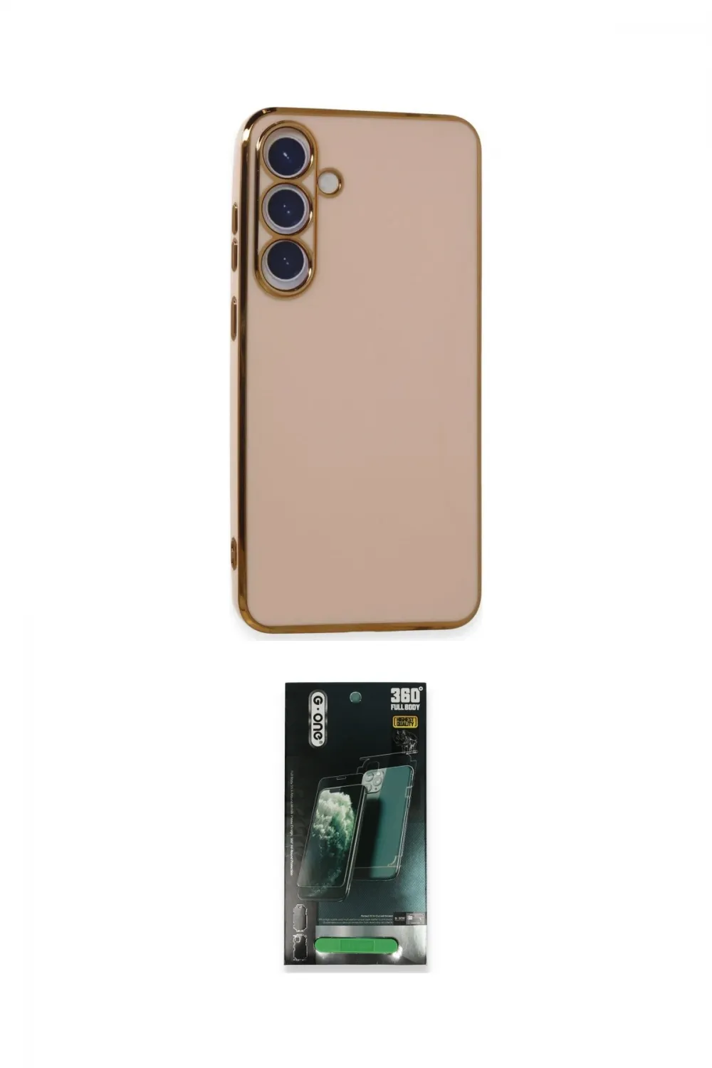 ieg™ Galaxy S24 Plus Kılıf Yankı Serisi - Şeffaf 360 Full Body Arka Koruyucu
