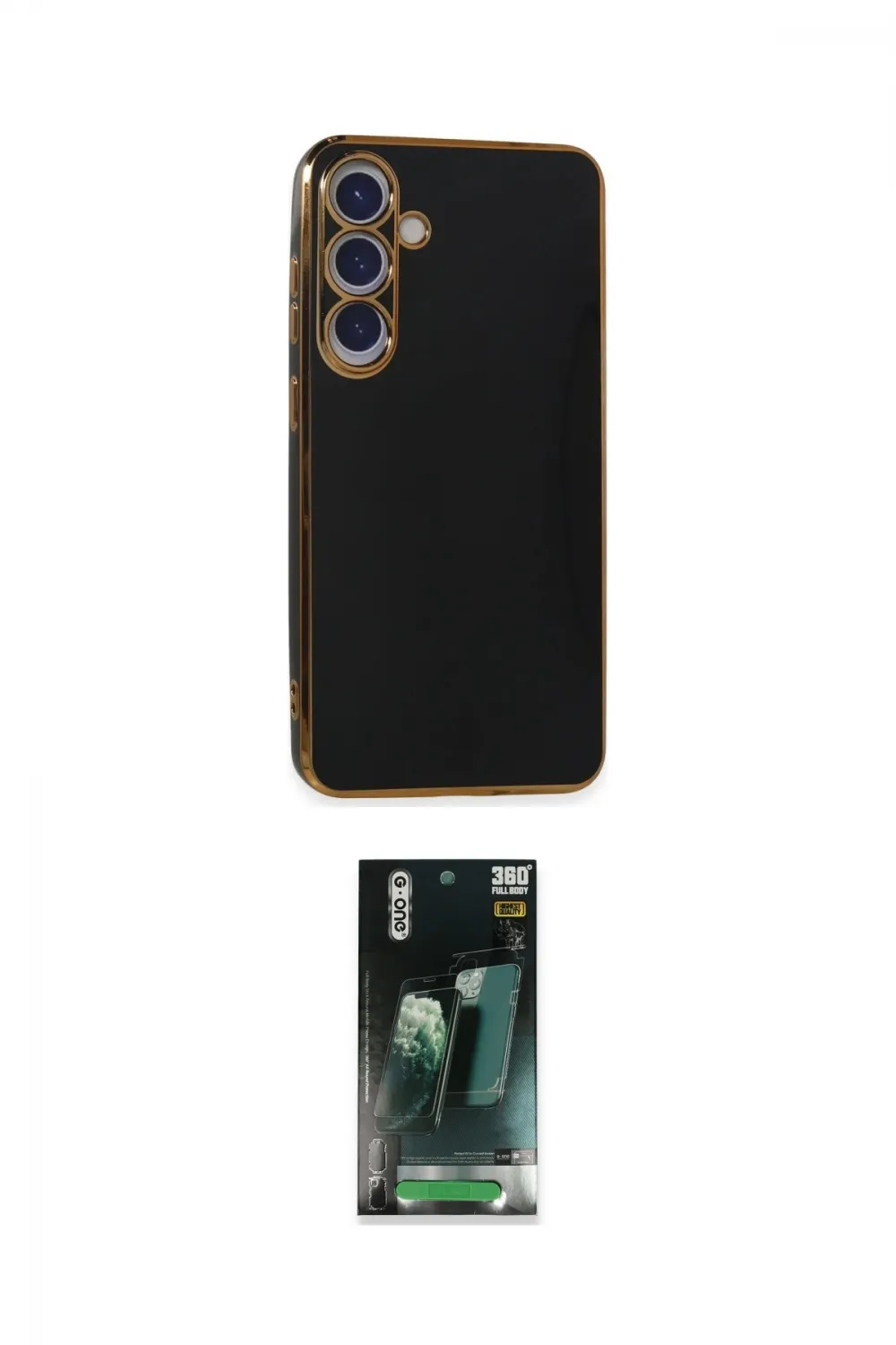 ieg™ Galaxy S24 Plus Kılıf Yankı Serisi - Şeffaf 360 Full Body Arka Koruyucu