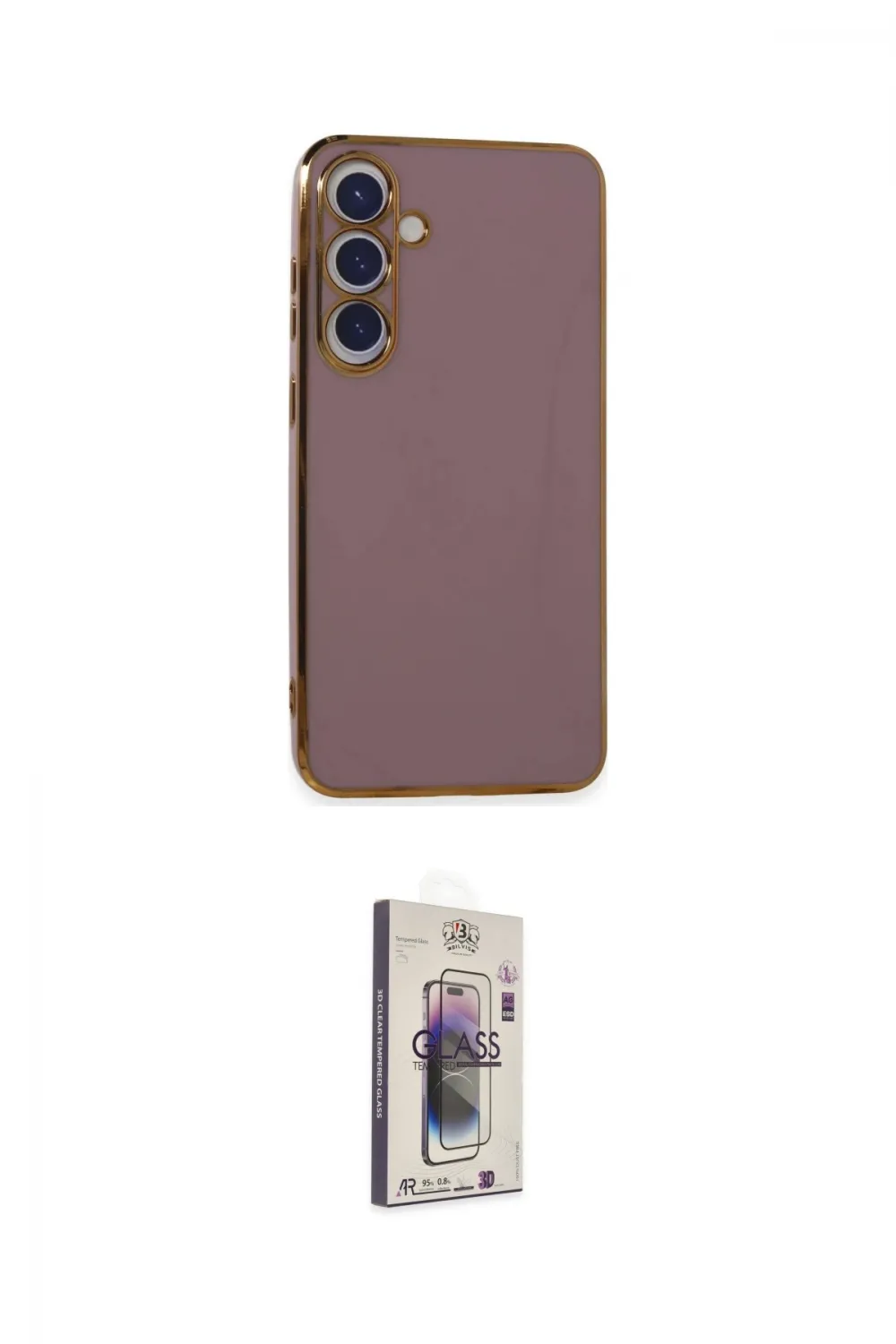ieg™ Galaxy S24 Plus Kılıf Yankı Serisi - Siyah Bilvis 3D Cam Ekran Koruyucu