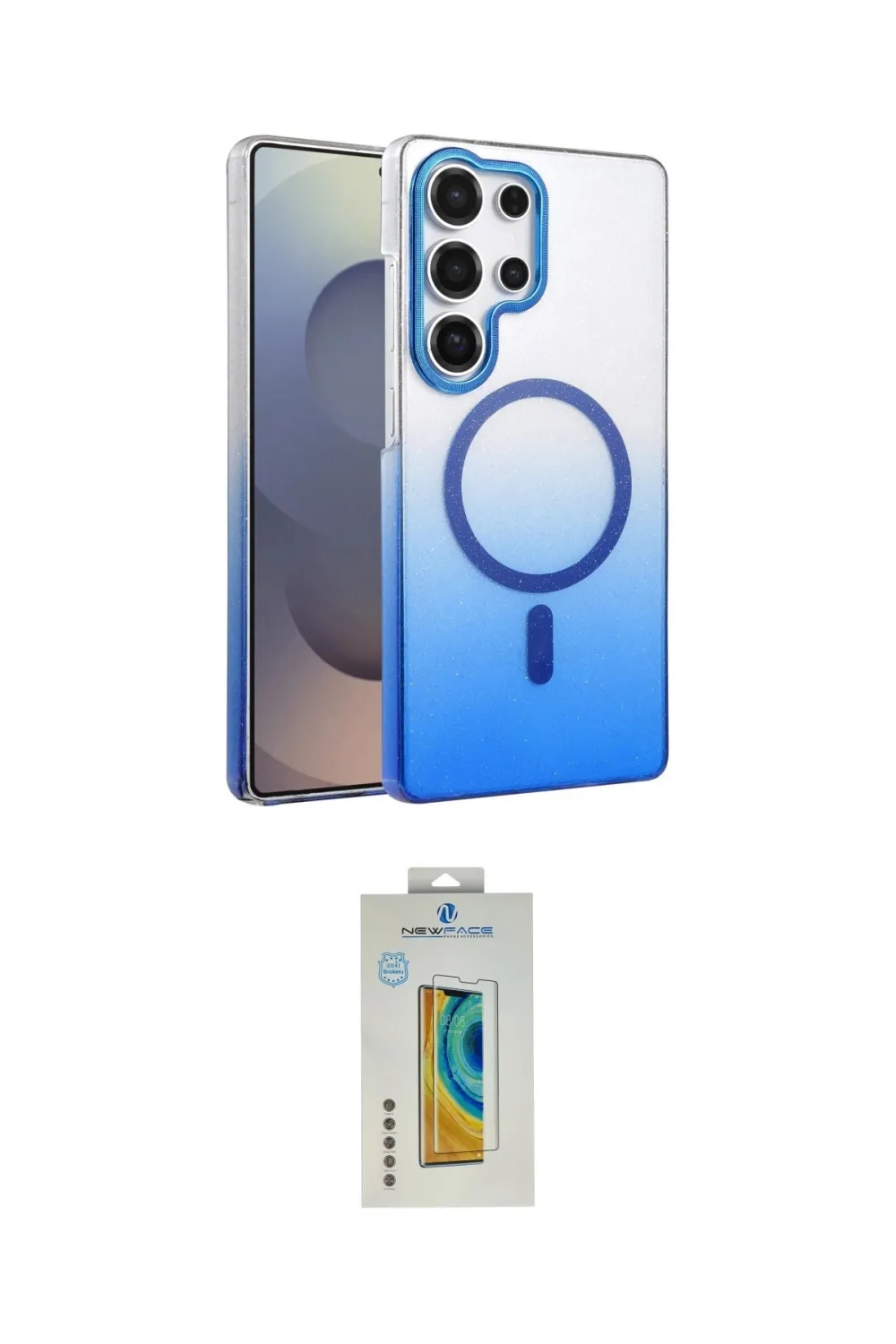 ieg™ Galaxy S24 Ultra Kılıf Ahenk Doku Özel Seri - Siyah Polymer Nano Ekran Koruyucu