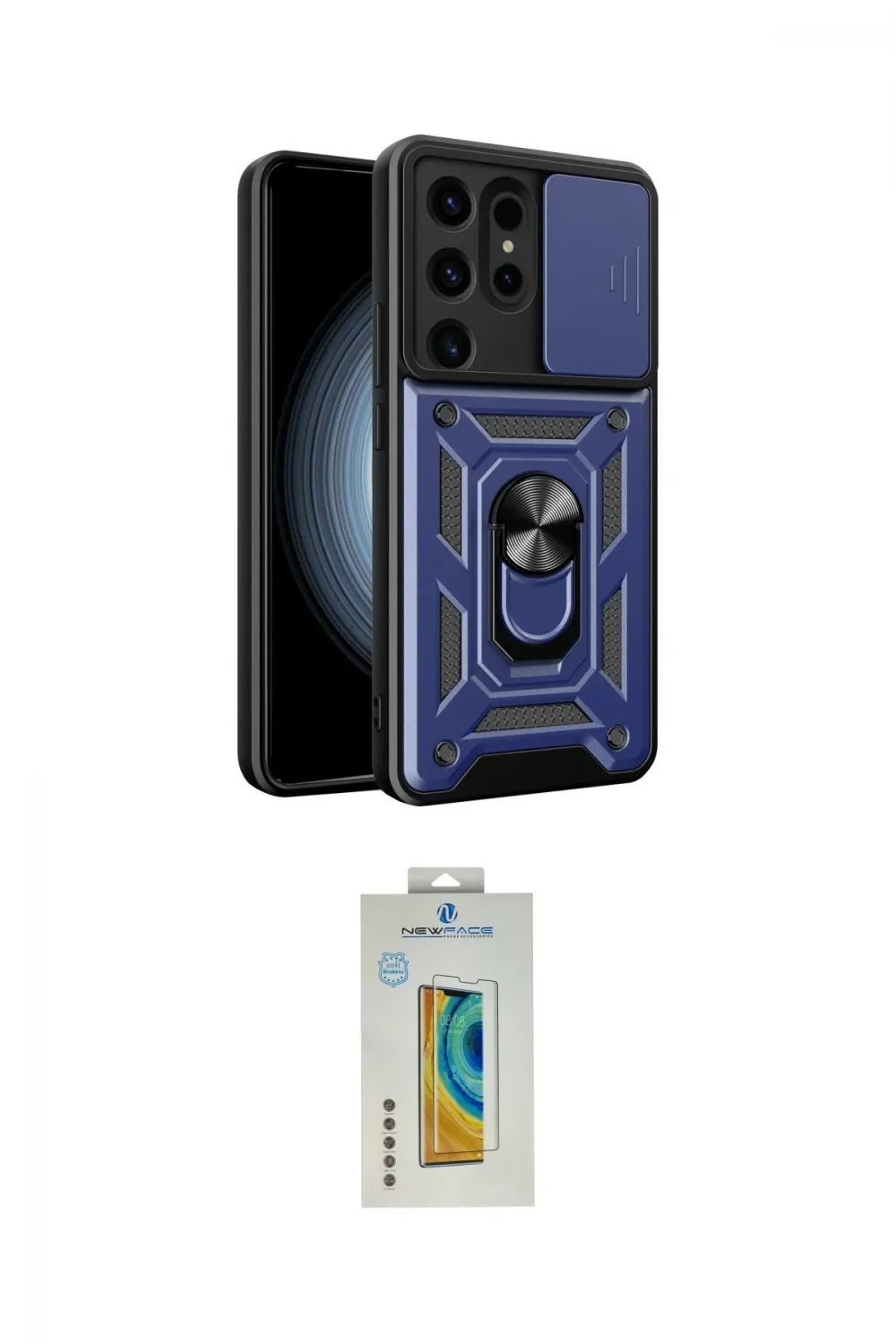 ieg™ Galaxy S24 Ultra Kılıf Ahenk Klasik - Siyah Polymer Nano Ekran Koruyucu