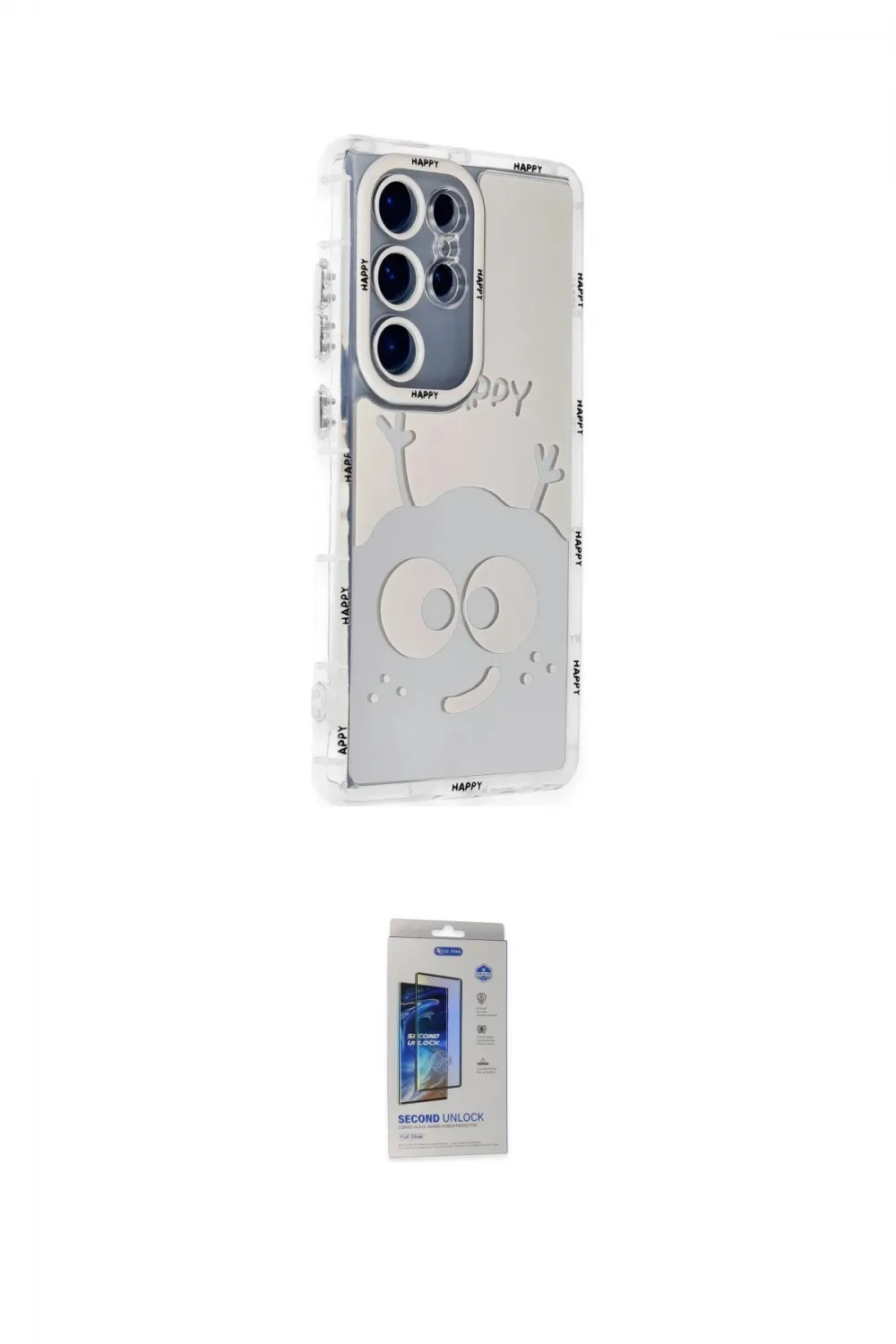 ieg™ Galaxy S24 Ultra Kılıf Ahenk Modern Serisi - Siyah Durable Full Glue Curved Cam