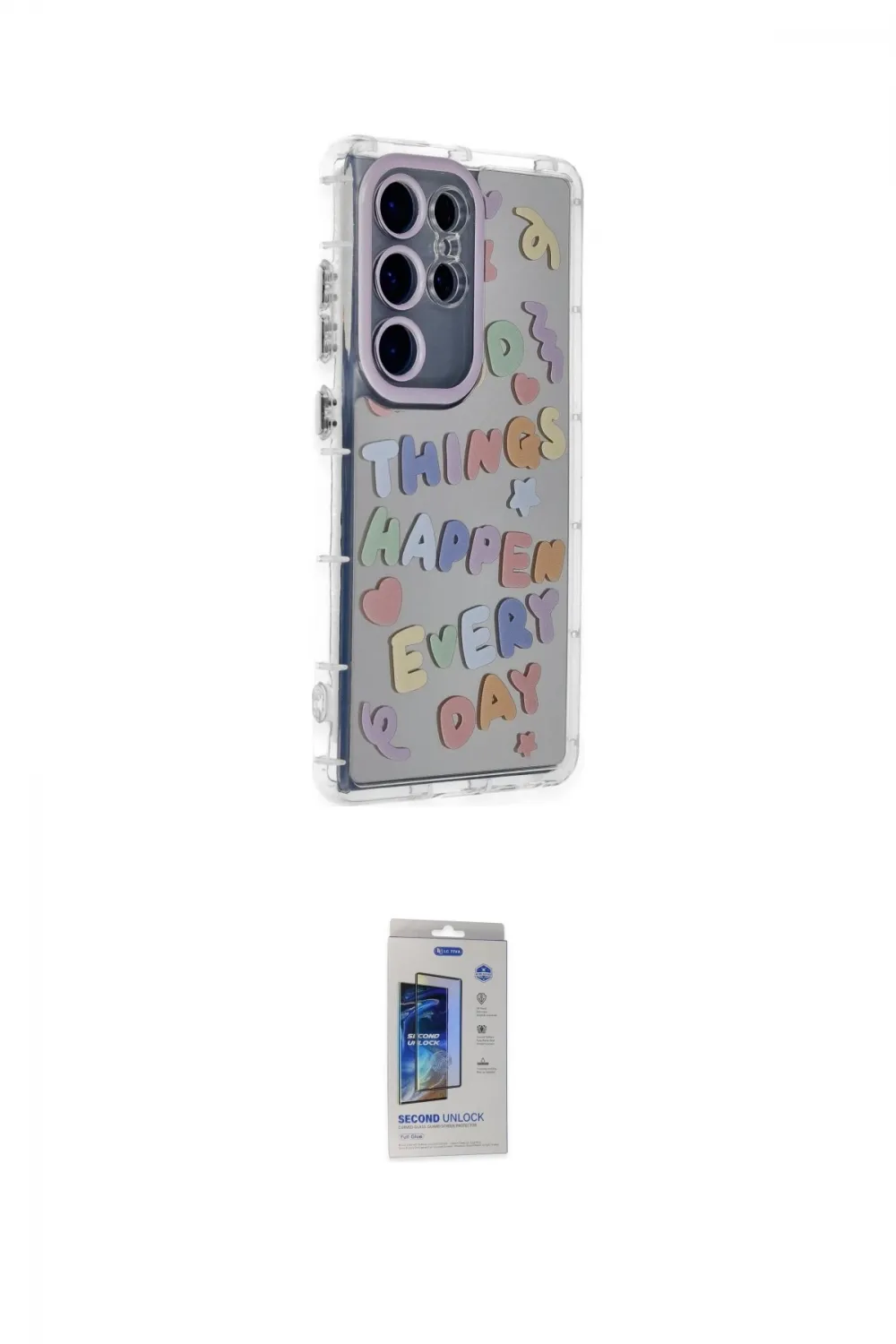 ieg™ Galaxy S24 Ultra Kılıf Ahenk Modern Serisi - Siyah Durable Full Glue Curved Cam