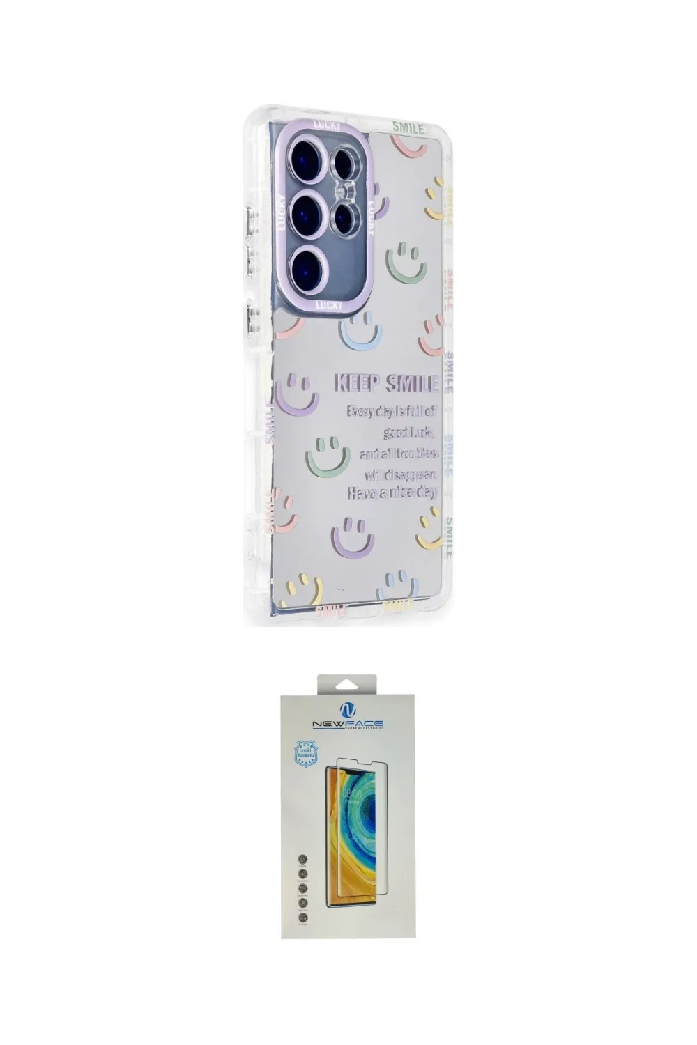 ieg™ Galaxy S24 Ultra Kılıf Ahenk Modern Serisi - Siyah Polymer Nano Ekran Koruyucu