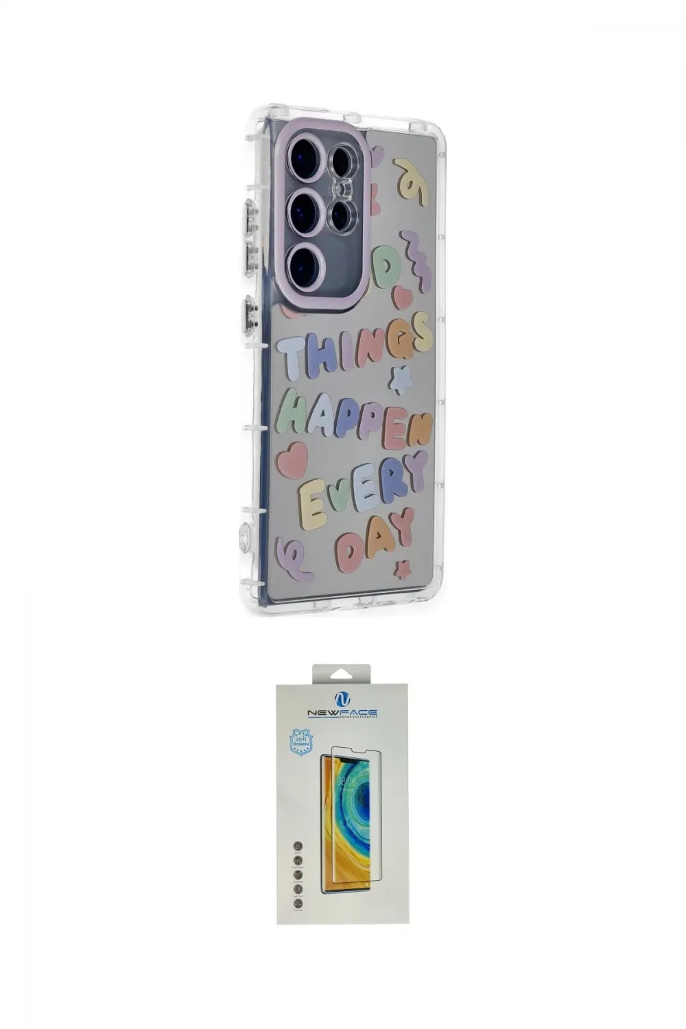 ieg™ Galaxy S24 Ultra Kılıf Ahenk Modern Serisi - Siyah Polymer Nano Ekran Koruyucu