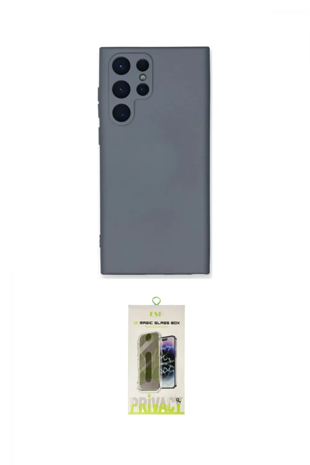 ieg™ Galaxy S24 Ultra Kılıf Ahenk Serisi - Siyah Joko Magic 5D Hayalet Cam