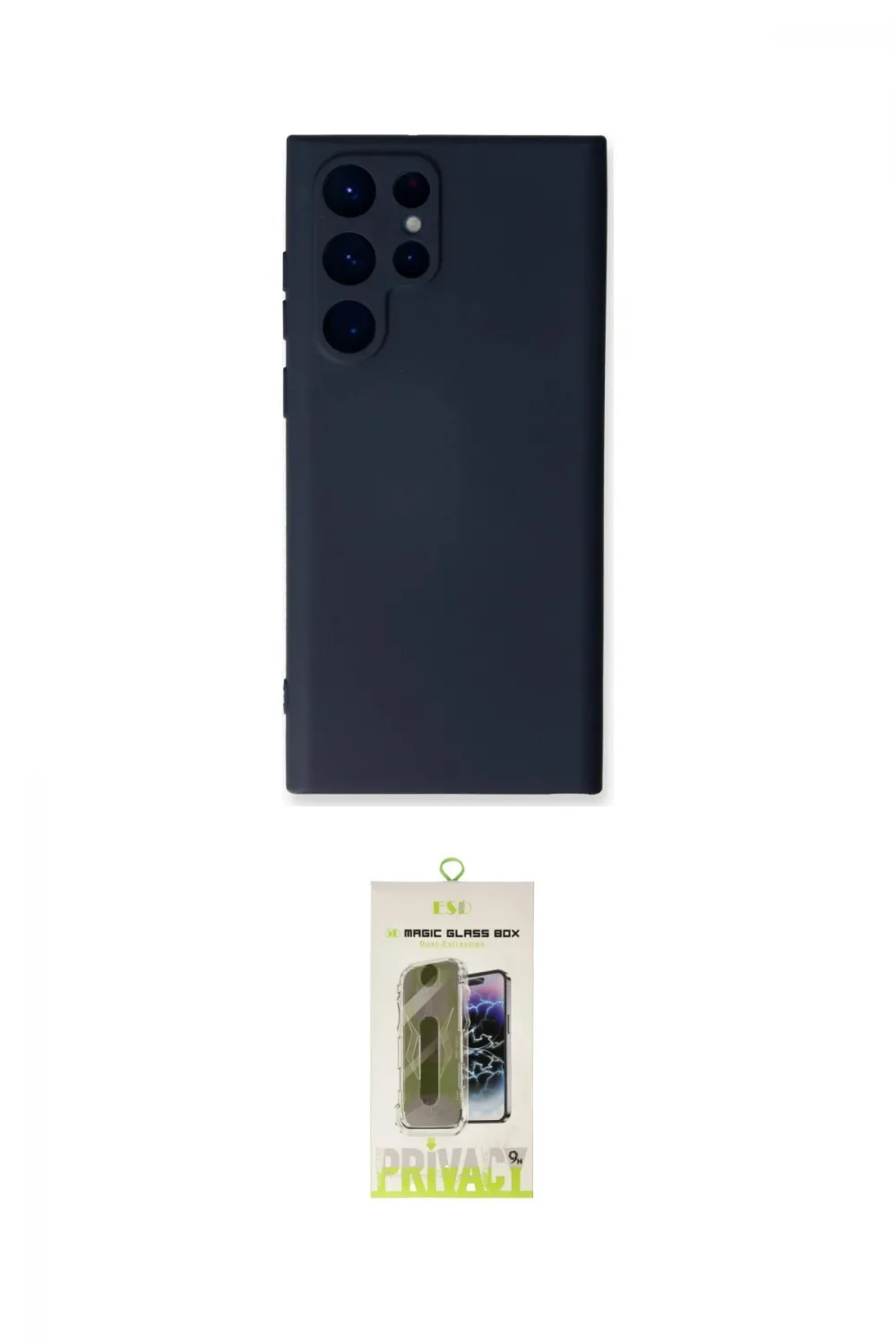 ieg™ Galaxy S24 Ultra Kılıf Ahenk Serisi - Siyah Joko Magic 5D Hayalet Cam