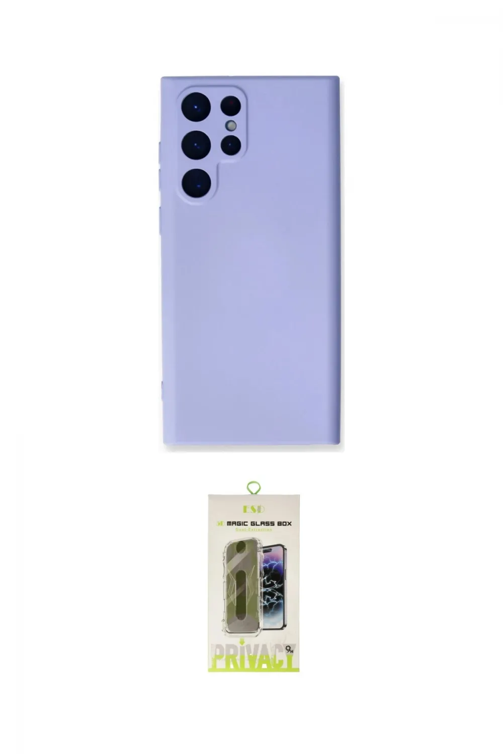 ieg™ Galaxy S24 Ultra Kılıf Ahenk Serisi - Siyah Joko Magic 5D Hayalet Cam