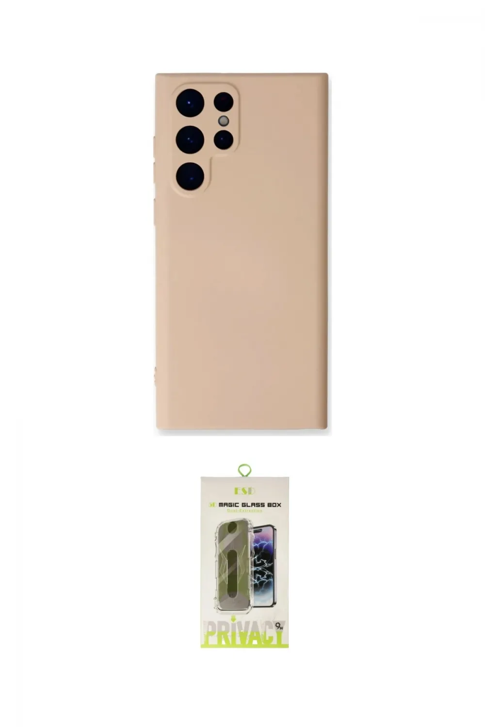 ieg™ Galaxy S24 Ultra Kılıf Ahenk Serisi - Siyah Joko Magic 5D Hayalet Cam