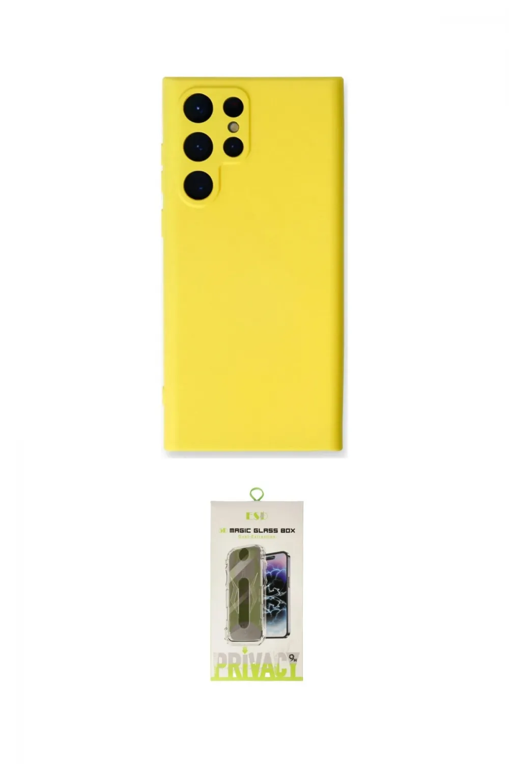 ieg™ Galaxy S24 Ultra Kılıf Ahenk Serisi - Siyah Joko Magic 5D Hayalet Cam