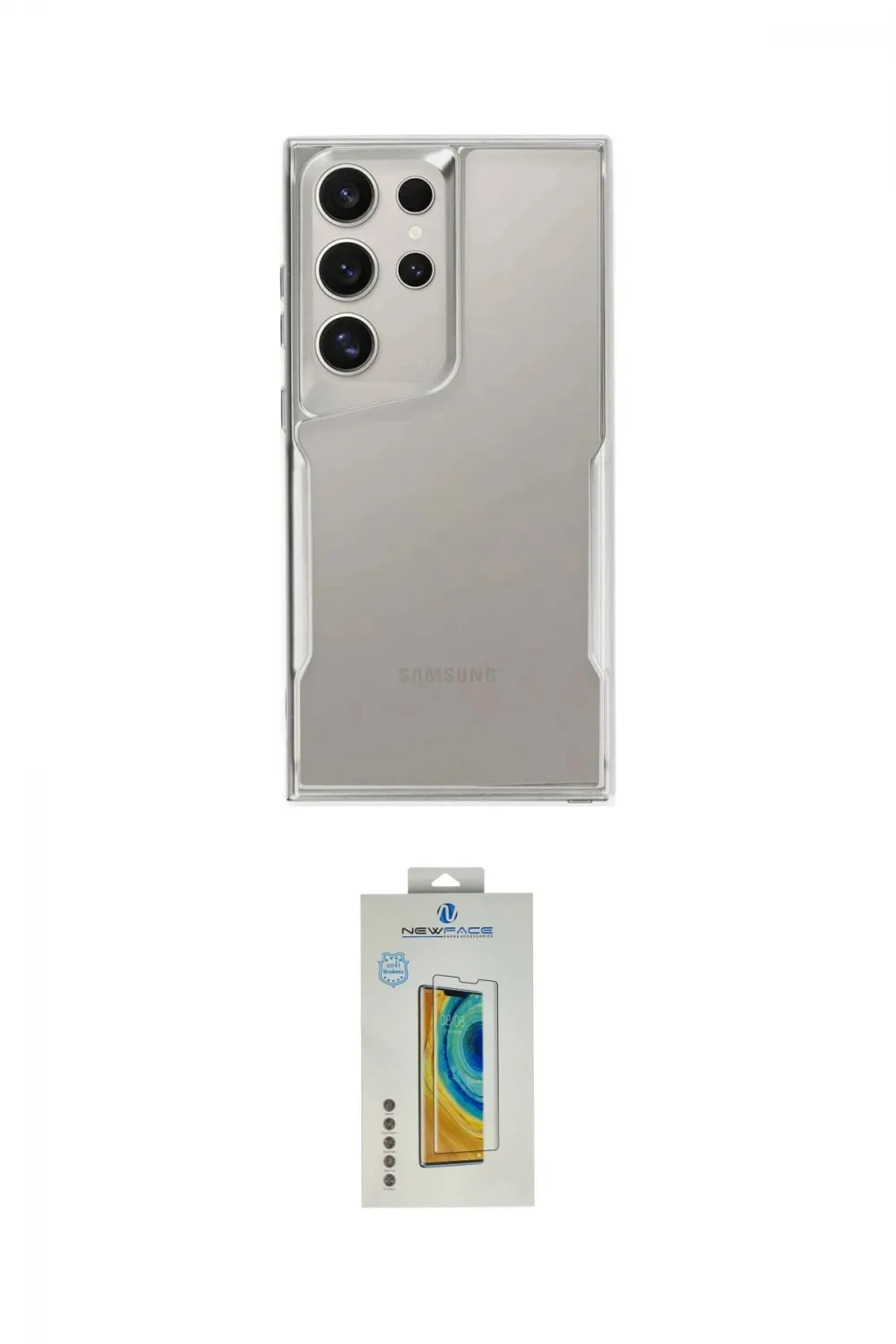 ieg™ Galaxy S24 Ultra Kılıf Akış Çizgi Koleksiyonu - Siyah Polymer Nano Ekran Koruyucu
