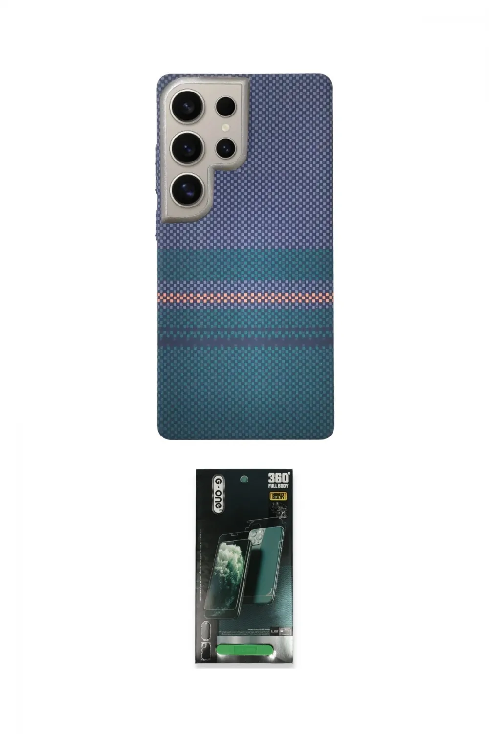 ieg™ Galaxy S24 Ultra Kılıf Eksen Prime - Şeffaf 360 Full Body Arka Koruyucu