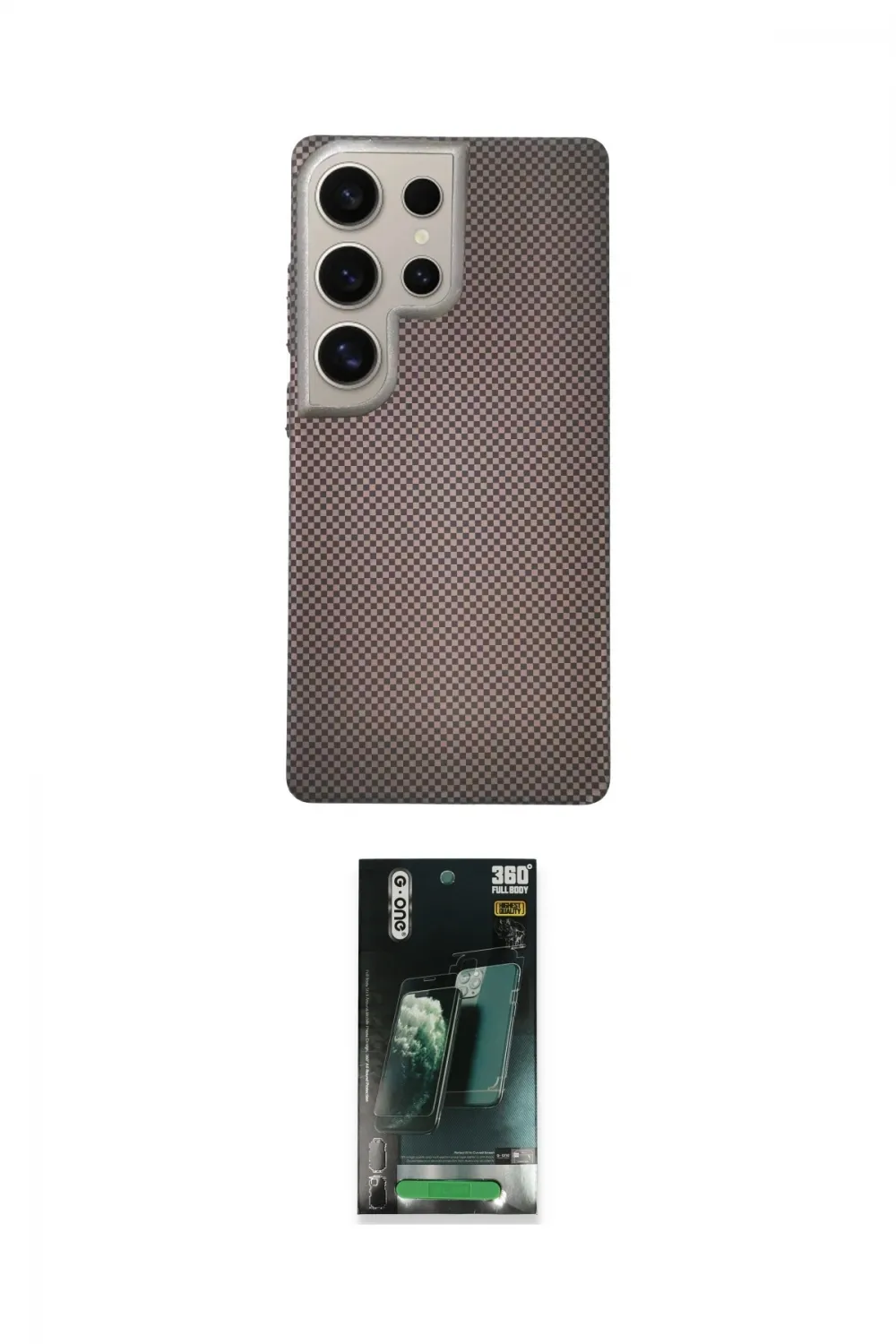 ieg™ Galaxy S24 Ultra Kılıf Eksen Prime - Şeffaf 360 Full Body Arka Koruyucu