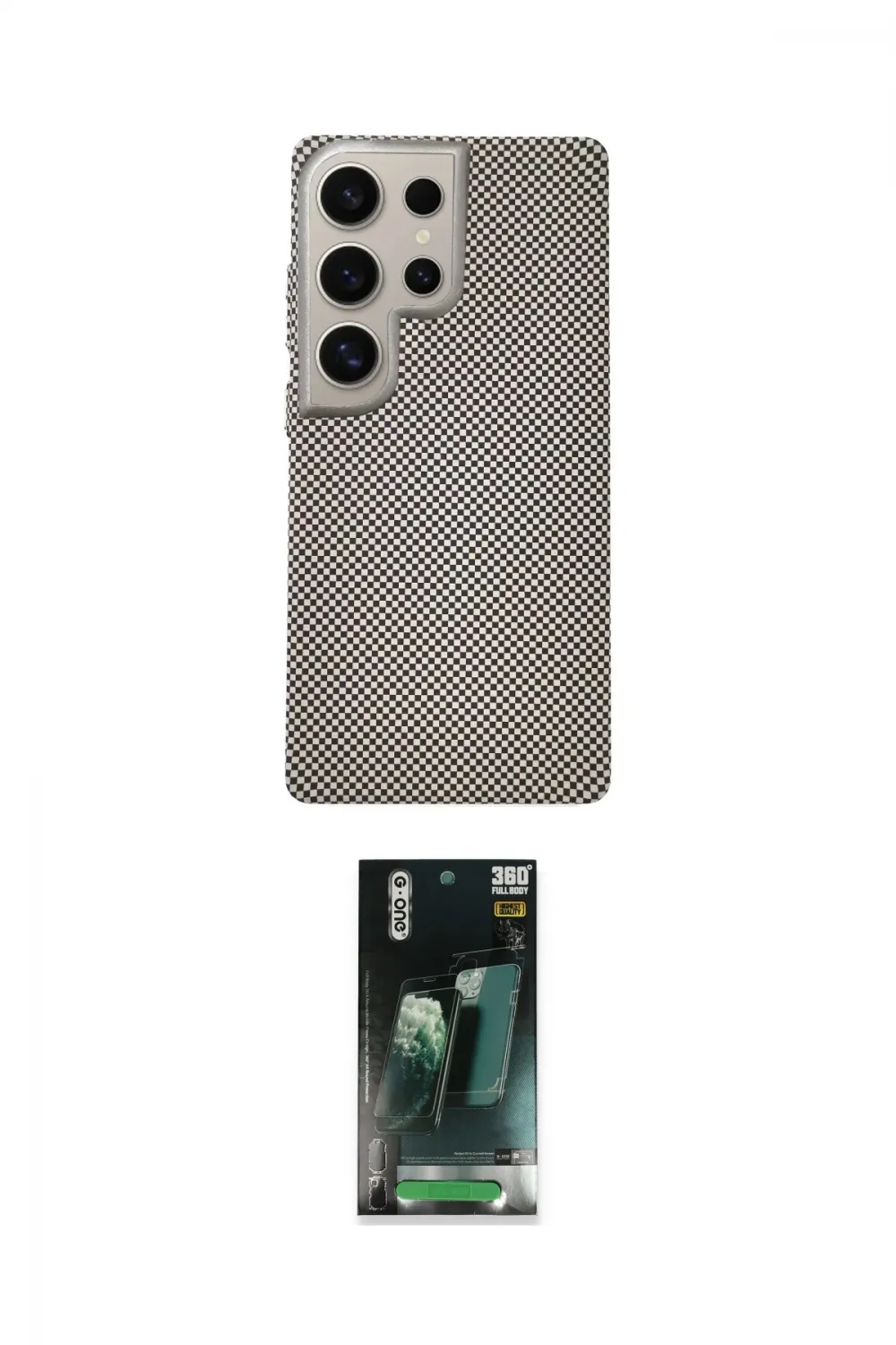 ieg™ Galaxy S24 Ultra Kılıf Eksen Prime - Şeffaf 360 Full Body Arka Koruyucu