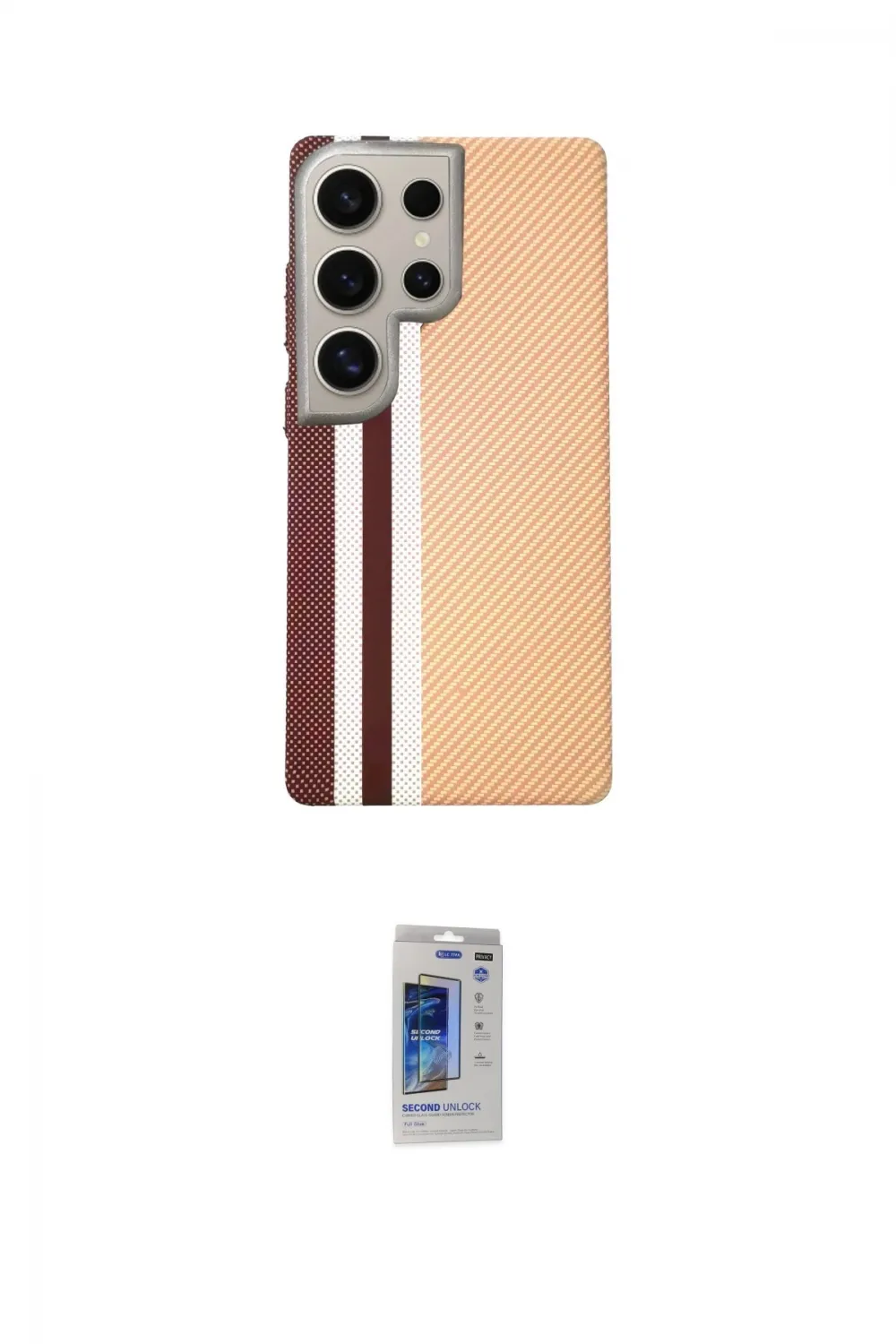 ieg™ Galaxy S24 Ultra Kılıf Eksen Prime - Siyah Durable Full Glue Curved Hayalet Cam