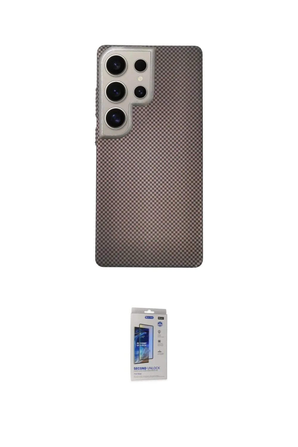 ieg™ Galaxy S24 Ultra Kılıf Eksen Prime - Siyah Durable Full Glue Curved Hayalet Cam