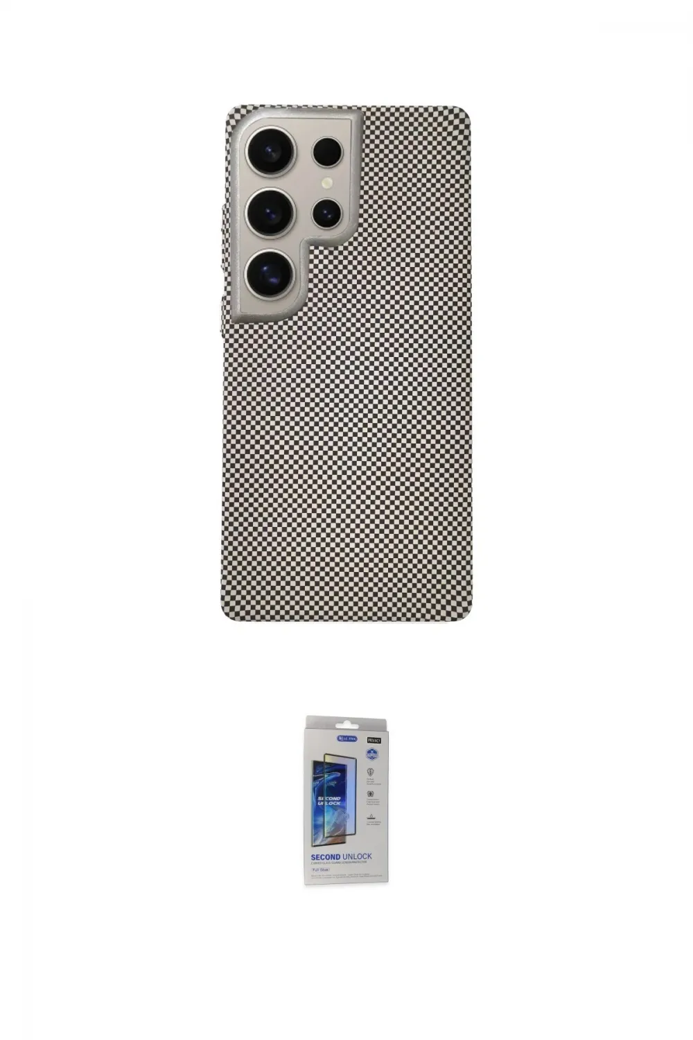 ieg™ Galaxy S24 Ultra Kılıf Eksen Prime - Siyah Durable Full Glue Curved Hayalet Cam
