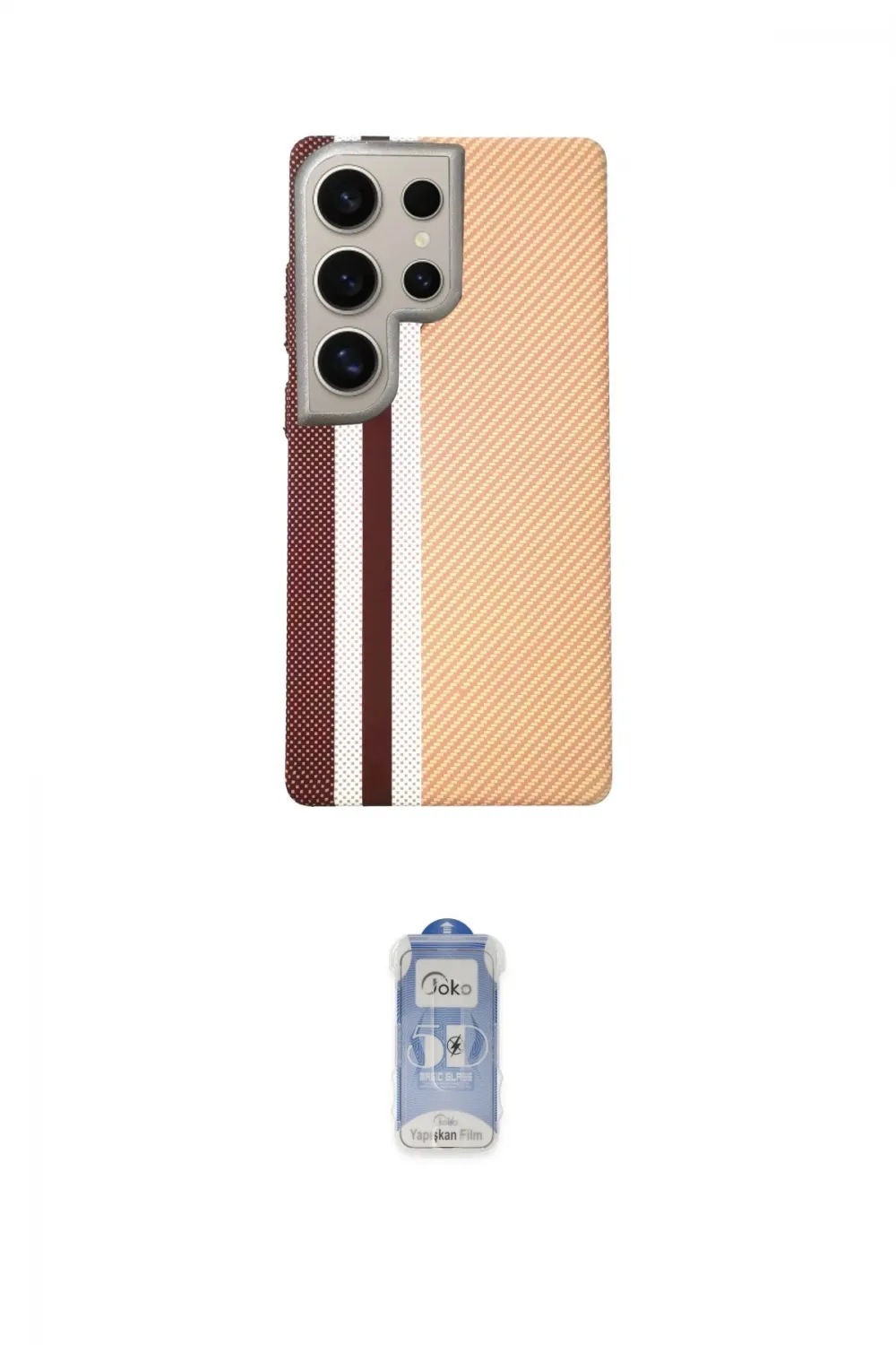 ieg™ Galaxy S24 Ultra Kılıf Eksen Prime - Siyah Joko Magic 5D Cam