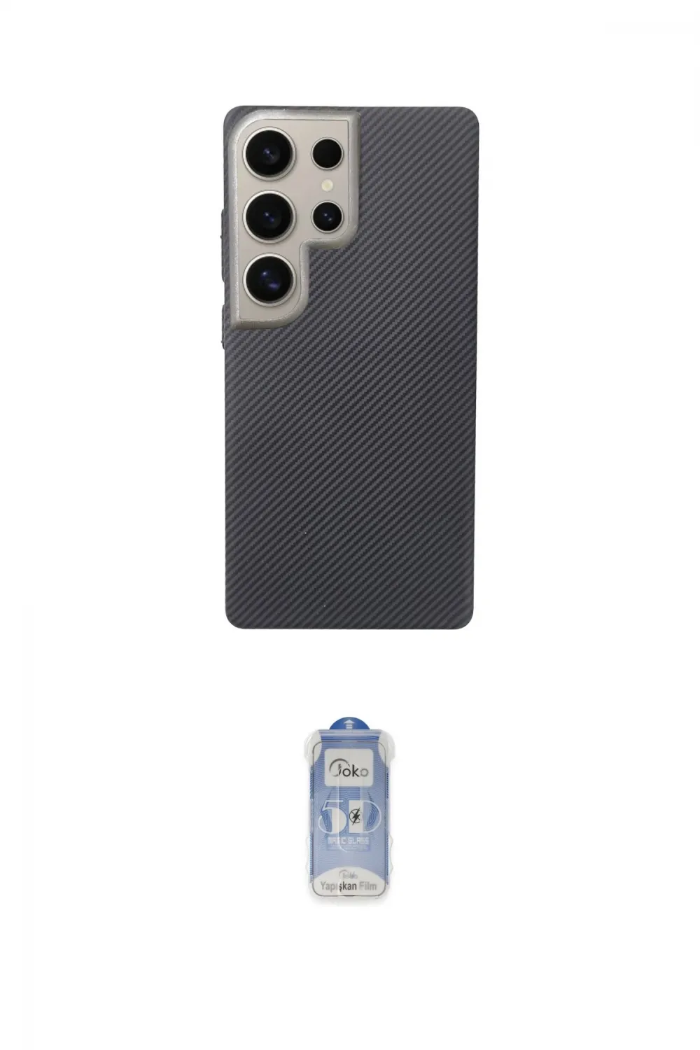 ieg™ Galaxy S24 Ultra Kılıf Eksen Prime - Siyah Joko Magic 5D Cam