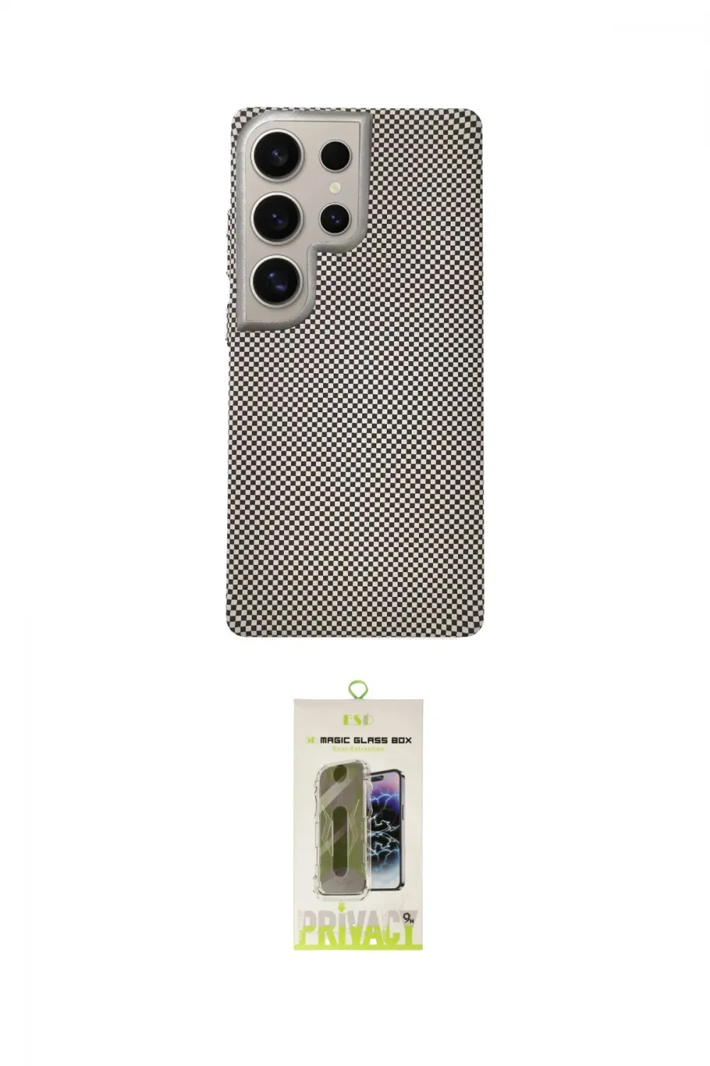 ieg™ Galaxy S24 Ultra Kılıf Eksen Prime - Siyah Joko Magic 5D Hayalet Cam