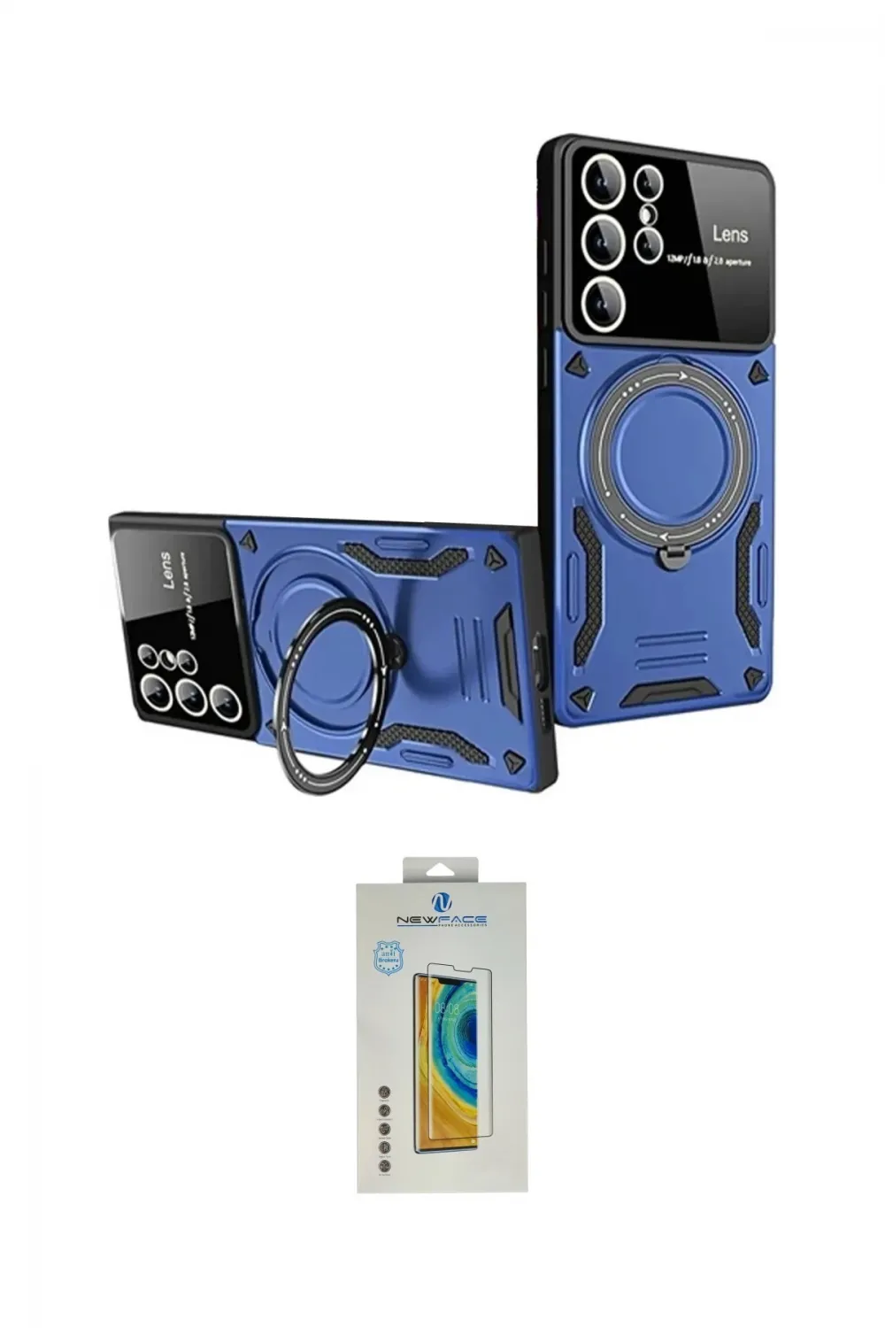 ieg™ Galaxy S24 Ultra Kılıf Kıvılcım Modern Serisi - Siyah Polymer Nano Ekran Koruyucu