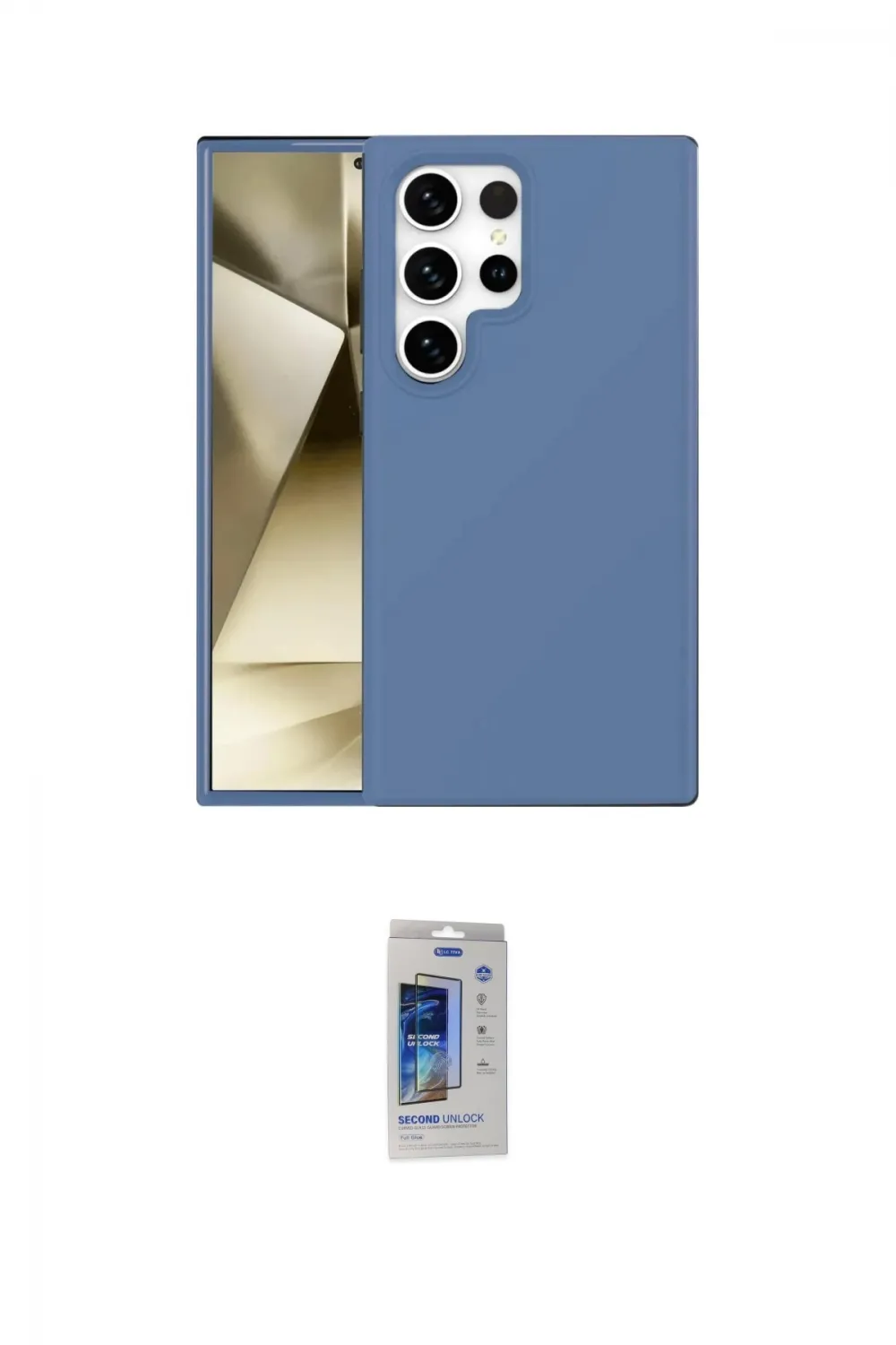 ieg™ Galaxy S24 Ultra Kılıf Kozmos Yansıma Özel Seri - Siyah Durable Full Glue Curved Cam