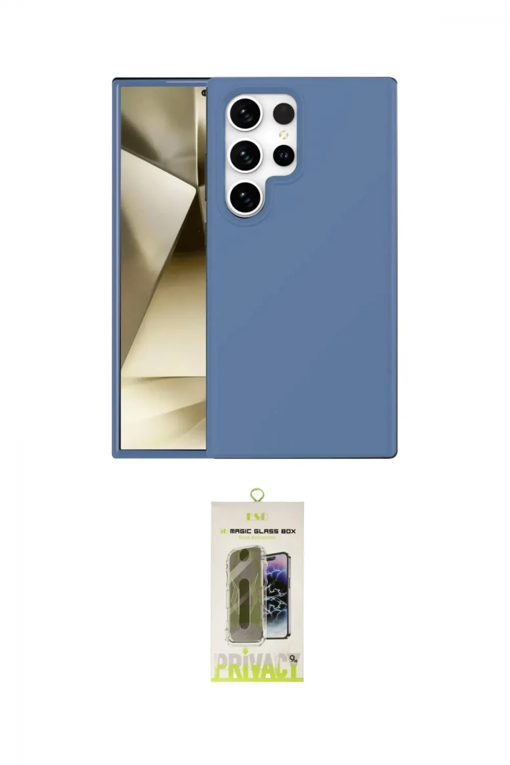 ieg™ Galaxy S24 Ultra Kılıf Kozmos Yansıma Özel Seri - Siyah Joko Magic 5D Hayalet Cam