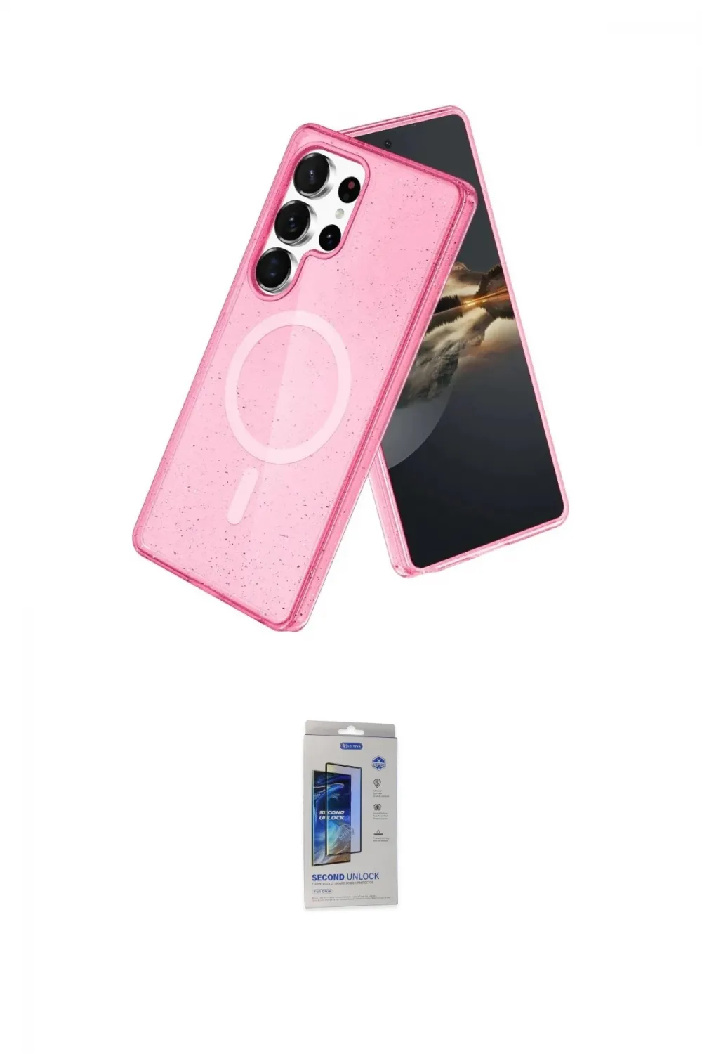 ieg™ Galaxy S24 Ultra Kılıf Nova Asil Prime - Siyah Durable Full Glue Curved Cam
