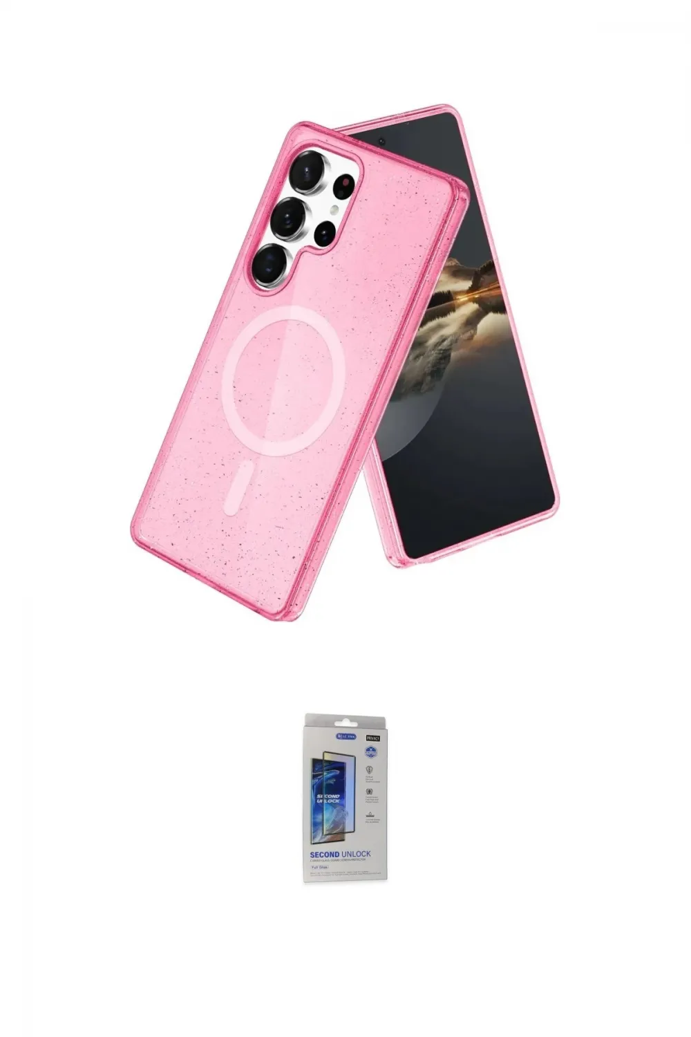 ieg™ Galaxy S24 Ultra Kılıf Nova Asil Prime - Siyah Durable Full Glue Curved Hayalet Cam
