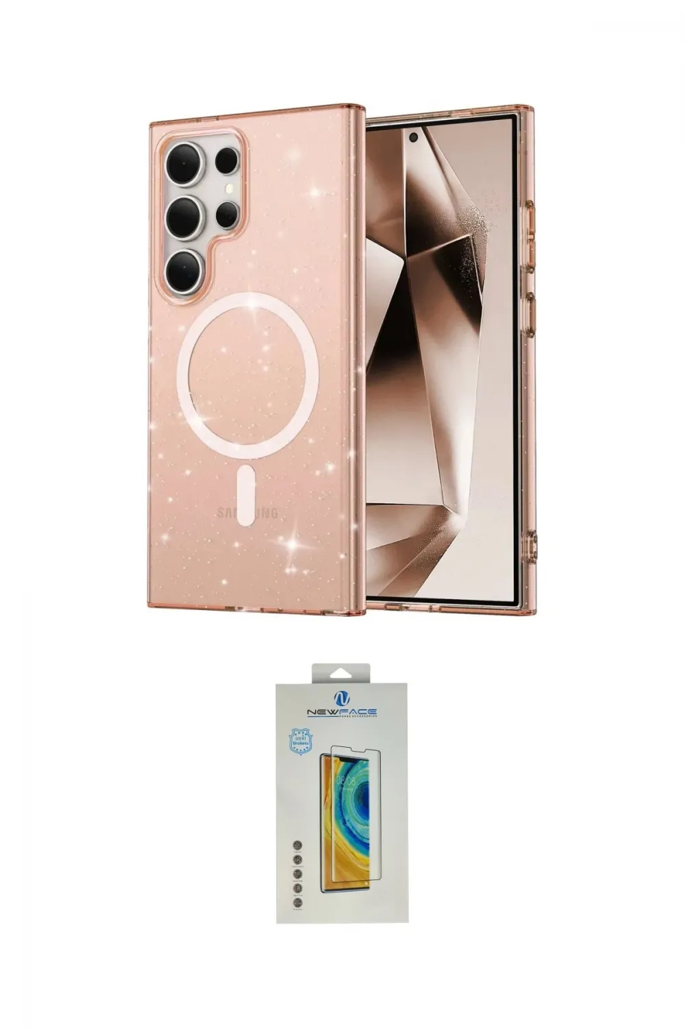 ieg™ Galaxy S24 Ultra Kılıf Nova Asil Prime - Siyah Polymer Nano Ekran Koruyucu