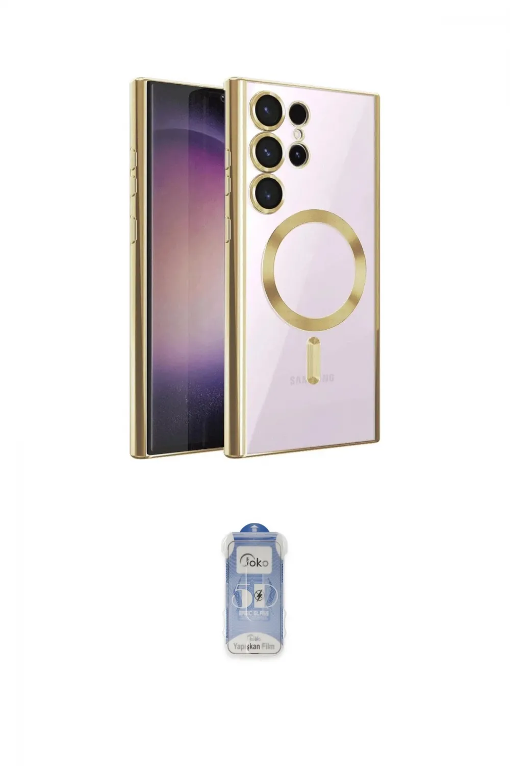 ieg™ Galaxy S24 Ultra Kılıf Nova Işık Özel Seri - Siyah Joko Magic 5D Cam