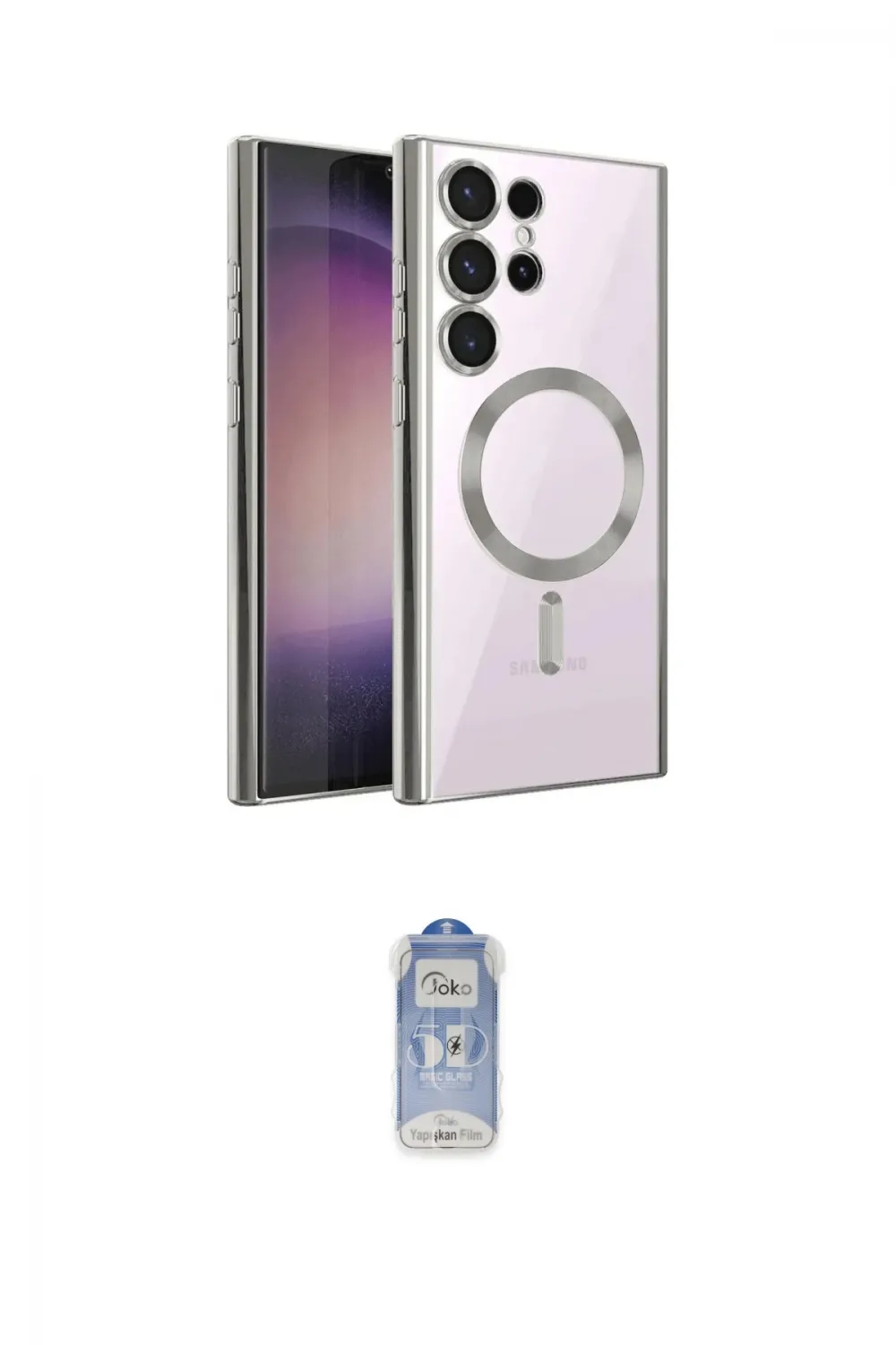 ieg™ Galaxy S24 Ultra Kılıf Nova Işık Özel Seri - Siyah Joko Magic 5D Cam