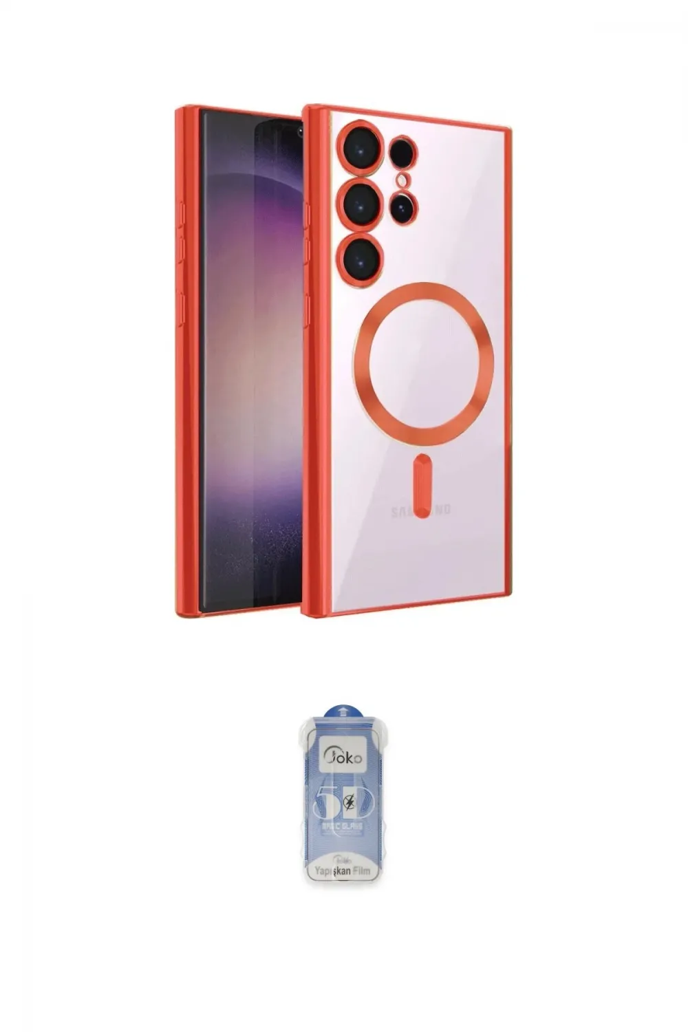 ieg™ Galaxy S24 Ultra Kılıf Nova Işık Özel Seri - Siyah Joko Magic 5D Cam