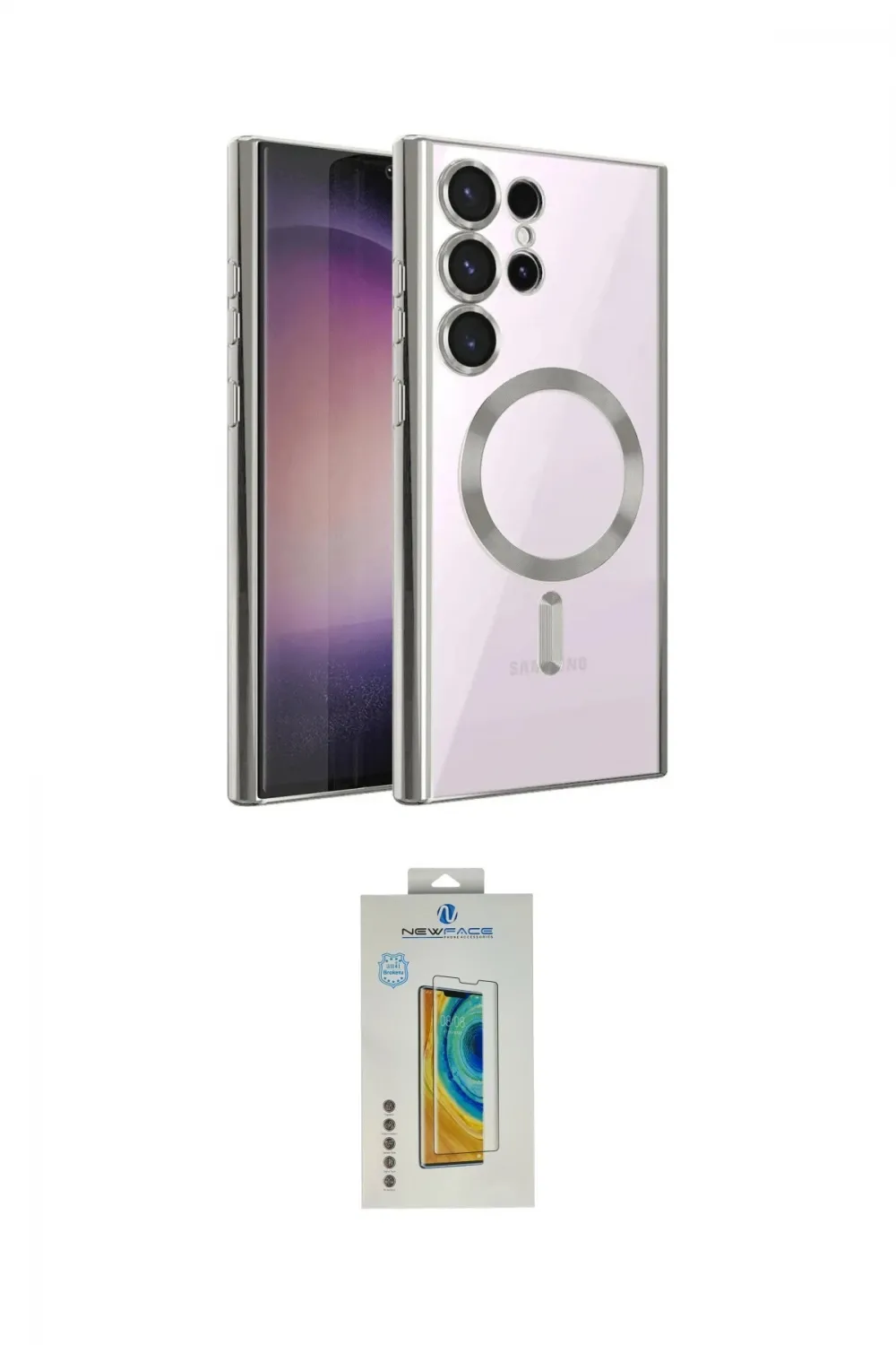 ieg™ Galaxy S24 Ultra Kılıf Nova Işık Özel Seri - Siyah Polymer Nano Ekran Koruyucu