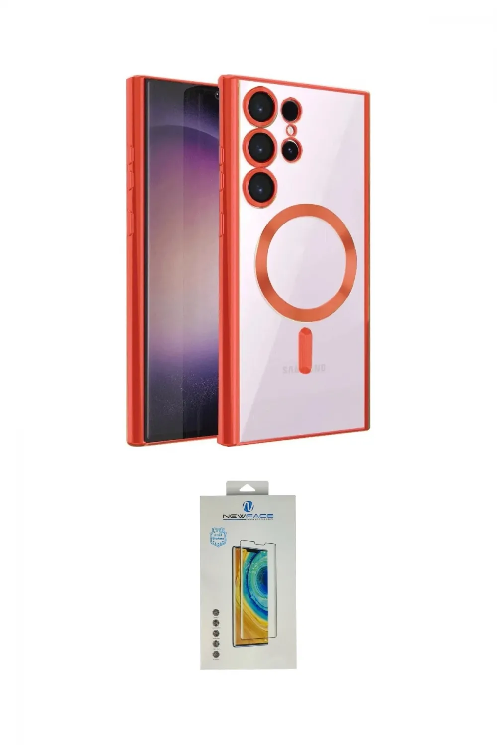 ieg™ Galaxy S24 Ultra Kılıf Nova Işık Özel Seri - Siyah Polymer Nano Ekran Koruyucu