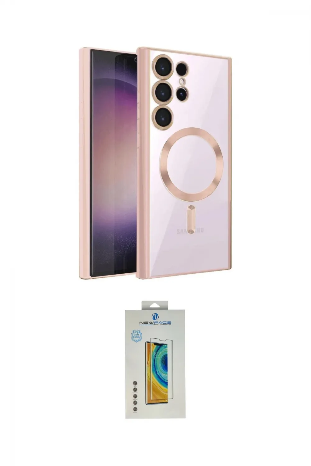 ieg™ Galaxy S24 Ultra Kılıf Nova Işık Özel Seri - Siyah Polymer Nano Ekran Koruyucu