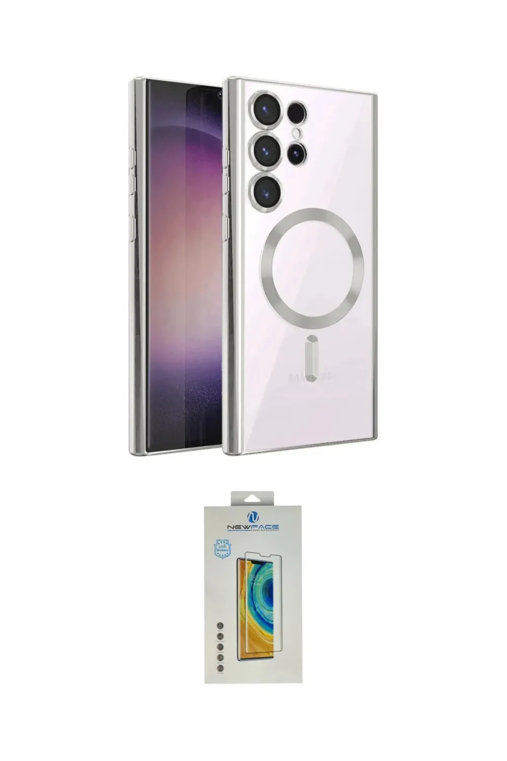 ieg™ Galaxy S24 Ultra Kılıf Nova Işık Özel Seri - Siyah Polymer Nano Ekran Koruyucu