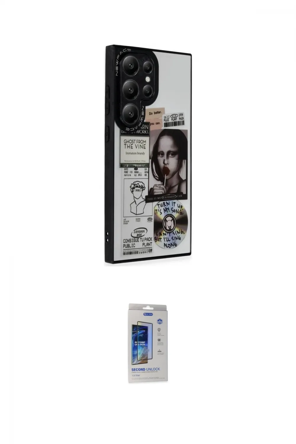 ieg™ Galaxy S24 Ultra Kılıf Odak Klasik Serisi - Siyah Durable Full Glue Curved Cam