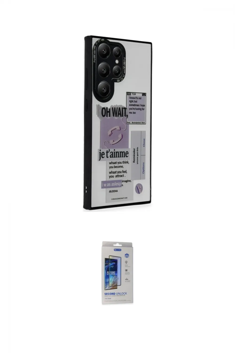 ieg™ Galaxy S24 Ultra Kılıf Odak Klasik Serisi - Siyah Durable Full Glue Curved Cam