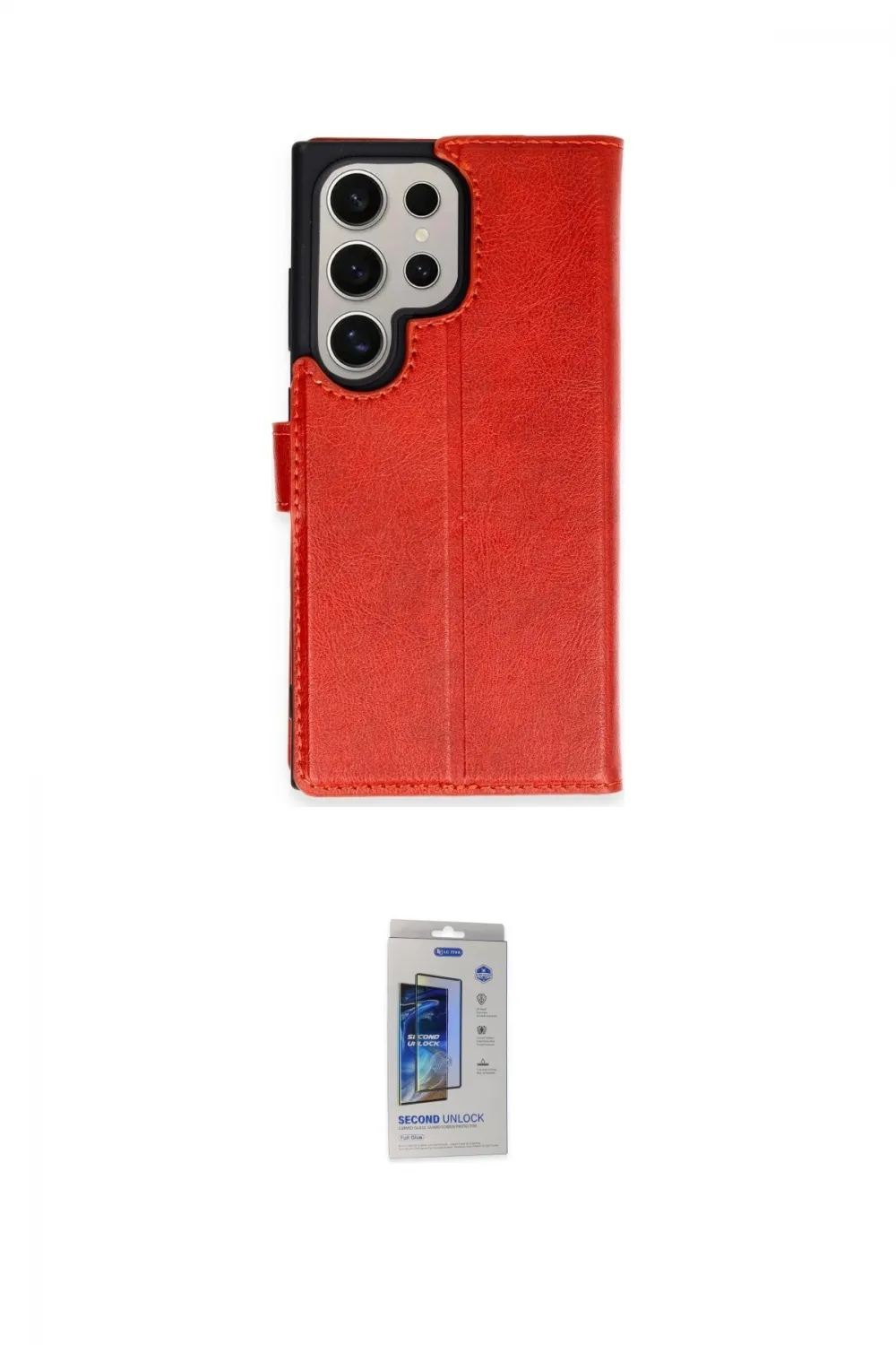 ieg™ Galaxy S24 Ultra Kılıf Siluet Işık Serisi - Siyah Durable Full Glue Curved Cam