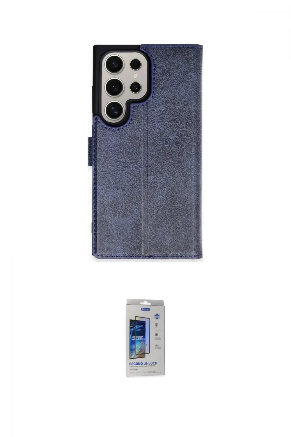 ieg™ Galaxy S24 Ultra Kılıf Siluet Işık Serisi - Siyah Durable Full Glue Curved Cam