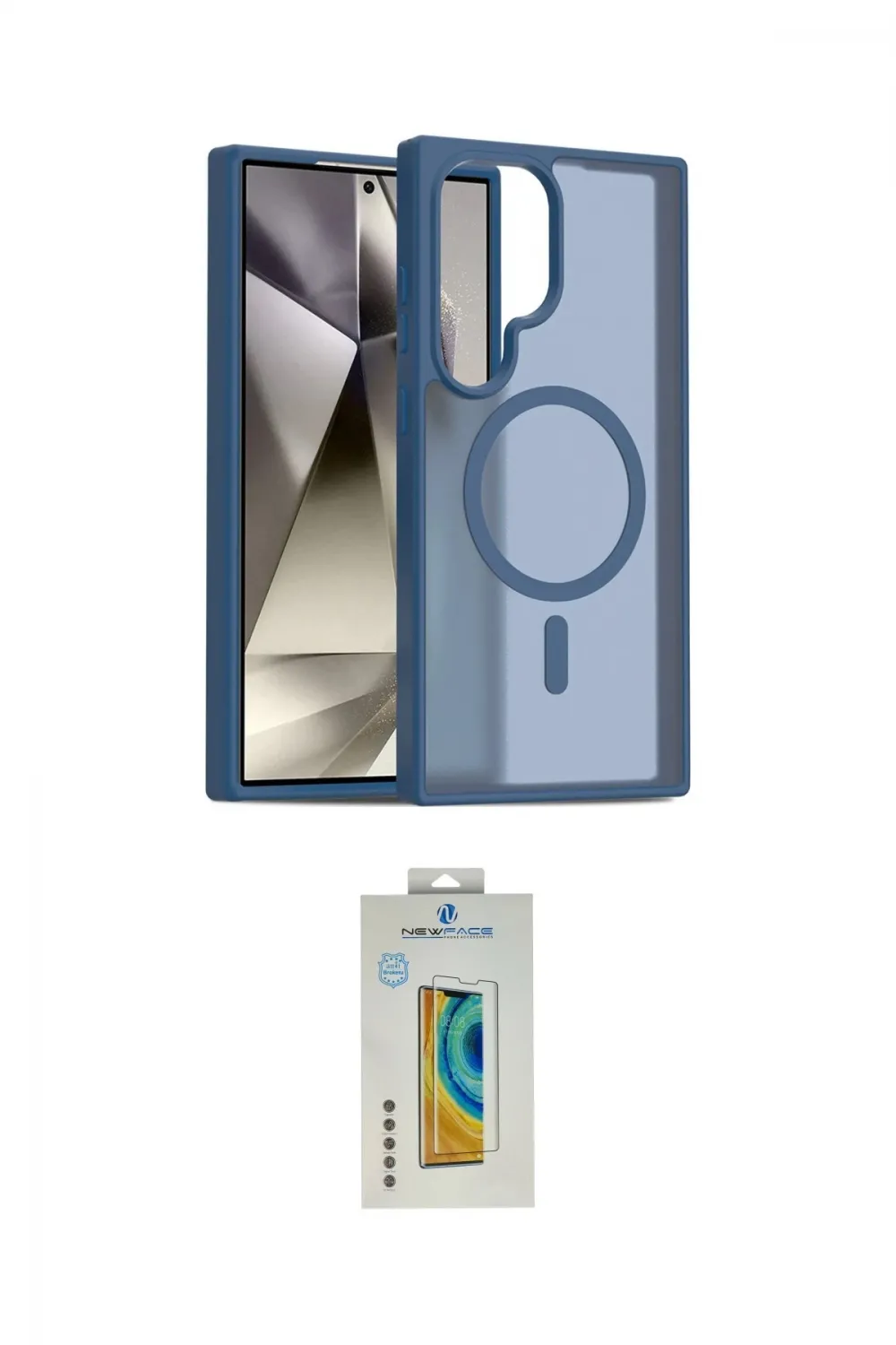 ieg™ Galaxy S24 Ultra Kılıf Siluet Minimal Prime - Siyah Polymer Nano Ekran Koruyucu